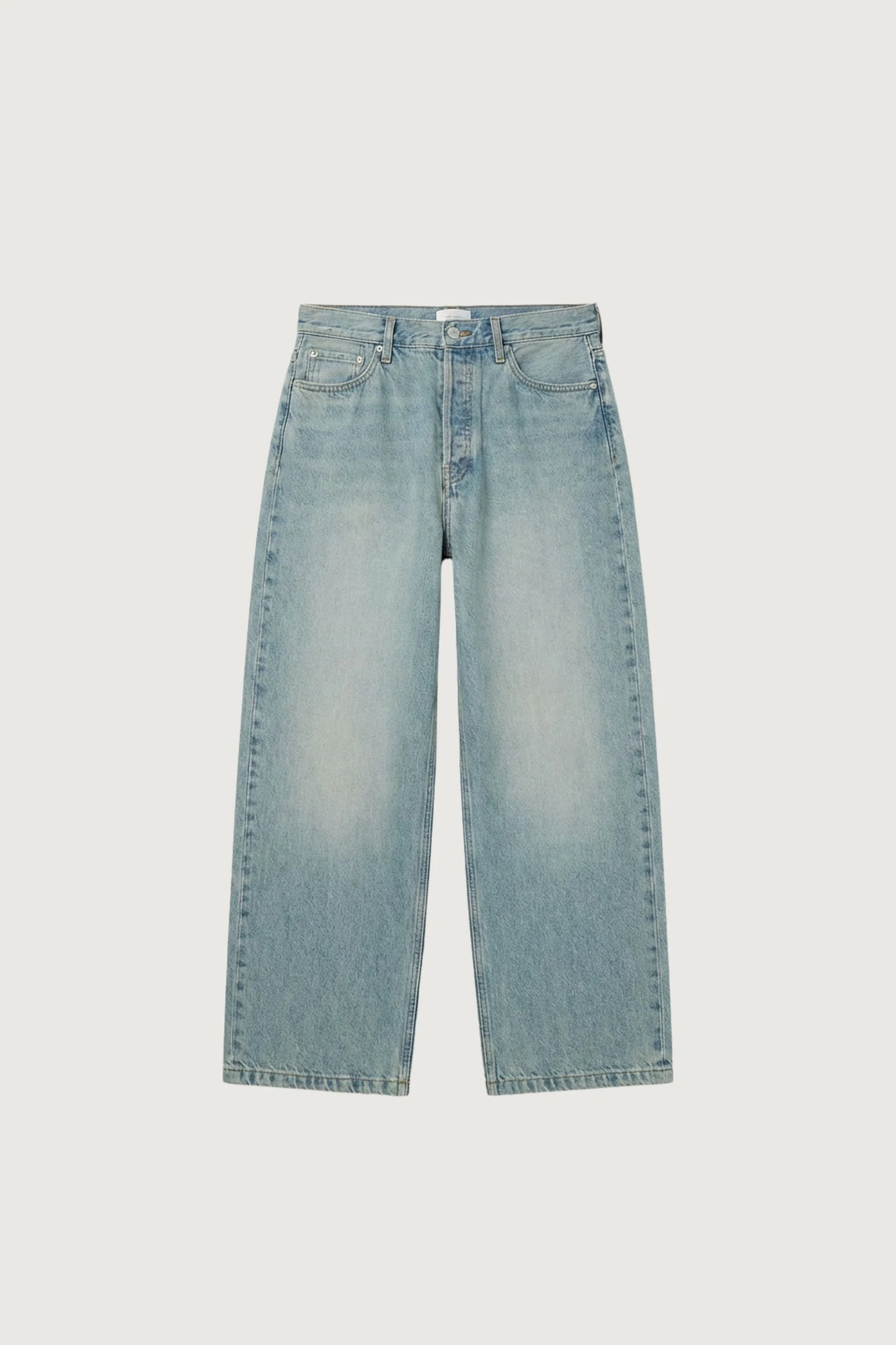 LIGHT WASH MID-RISE WIDE LEG JEAN - Image 5
