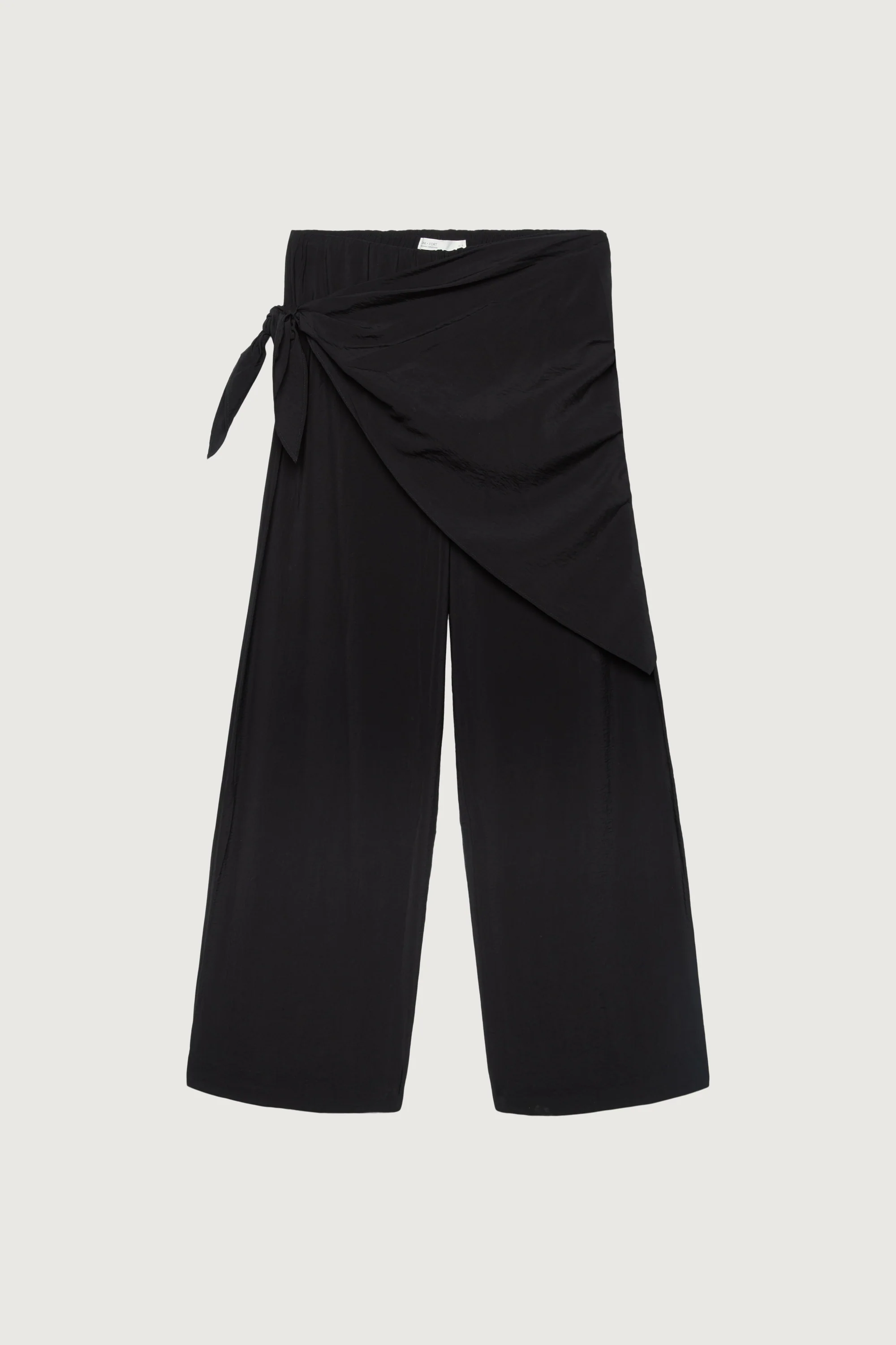 LIGHTWEIGHT CRINKLED PANT WITH WAIST SCARF - Image 7