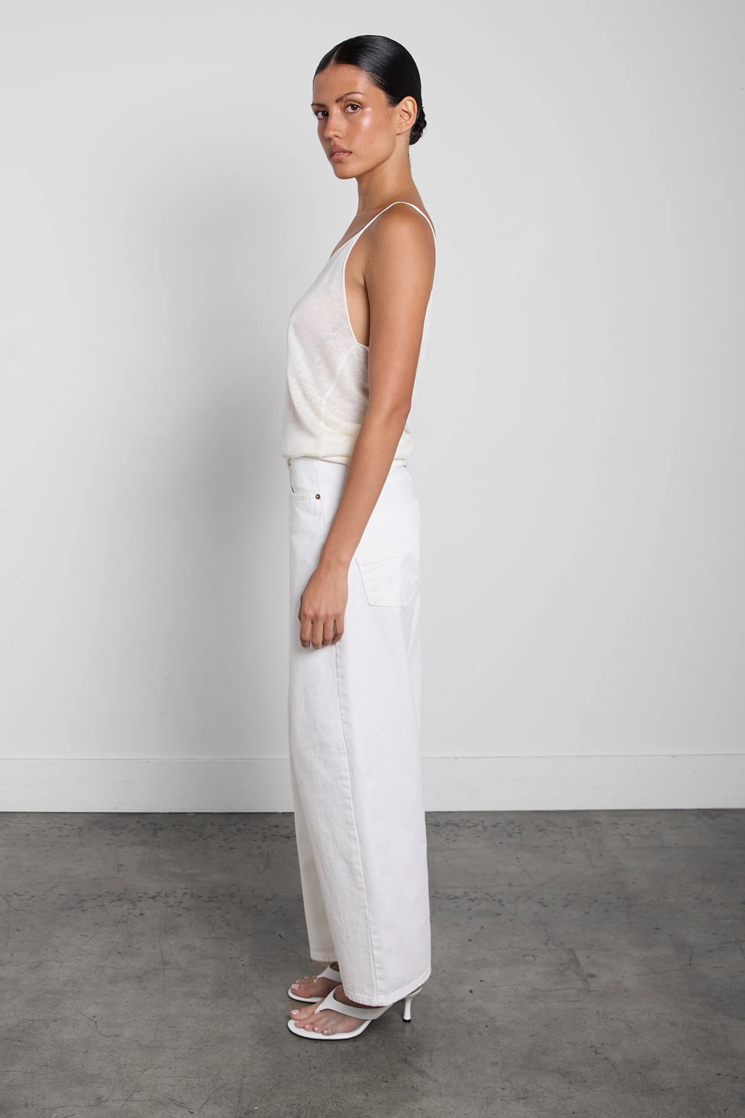 LINEN BLEND TANK TOP - Image 4
