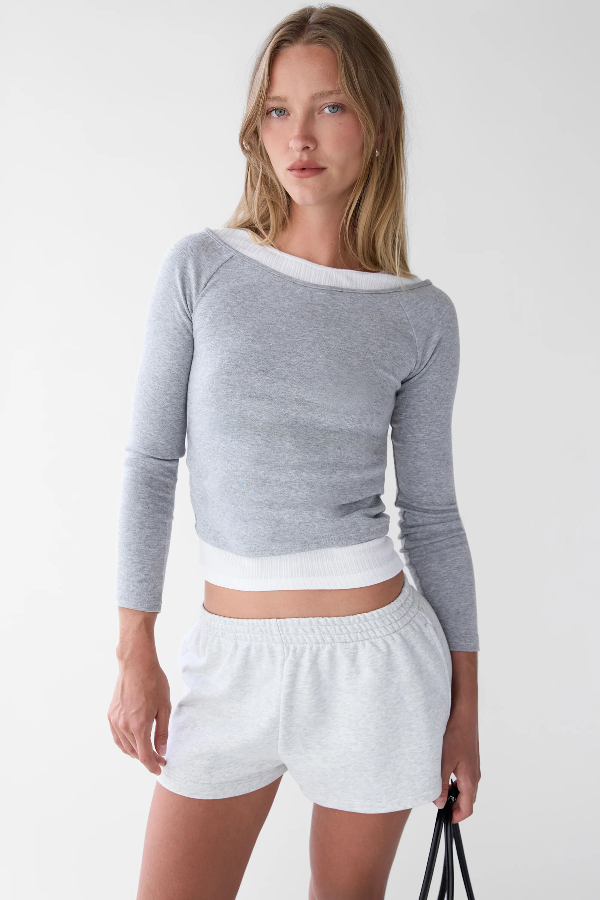 LAYERED BOAT NECK TOP - Image 2