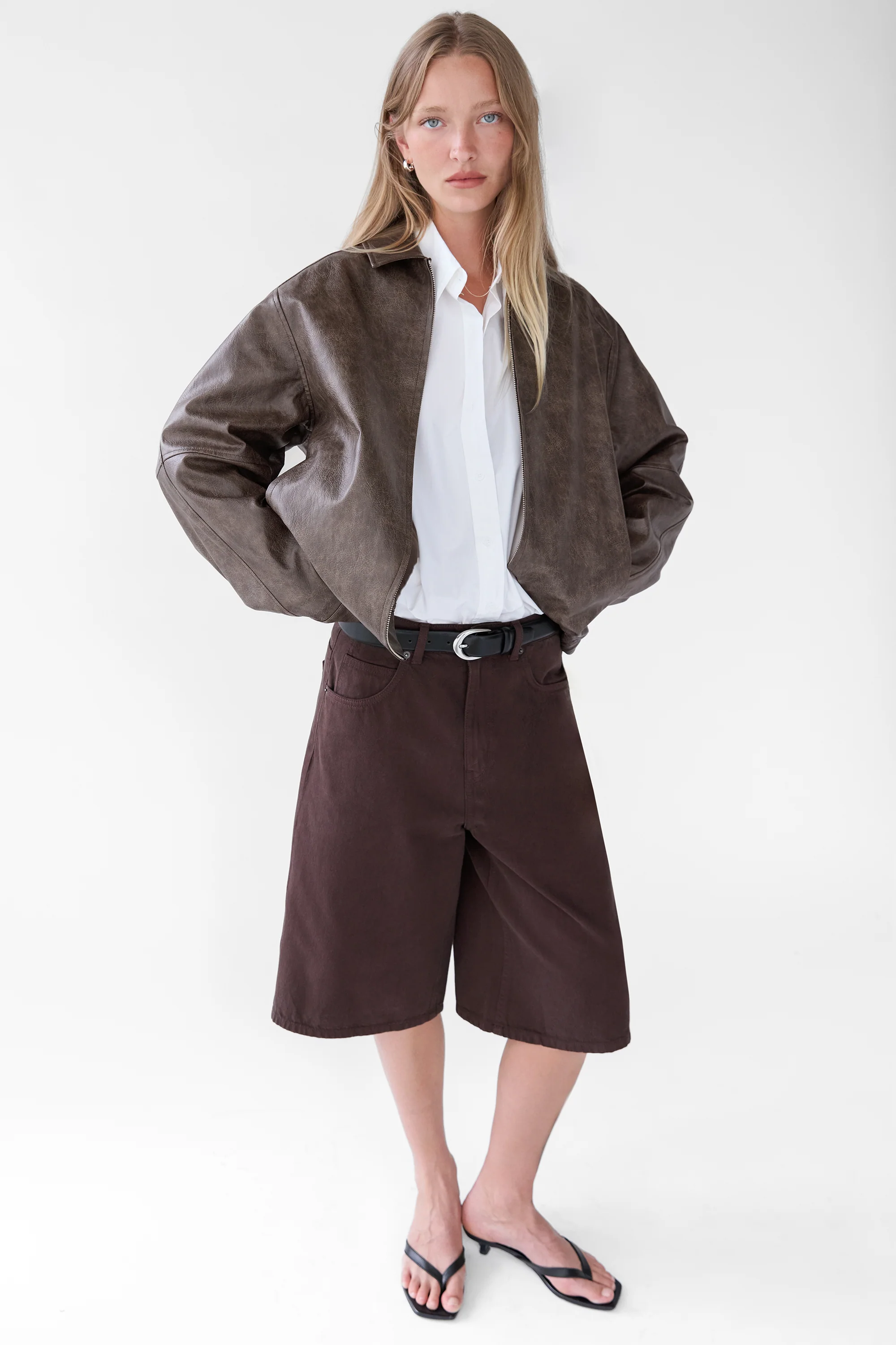 TWILL DENIM JORT - Image 3