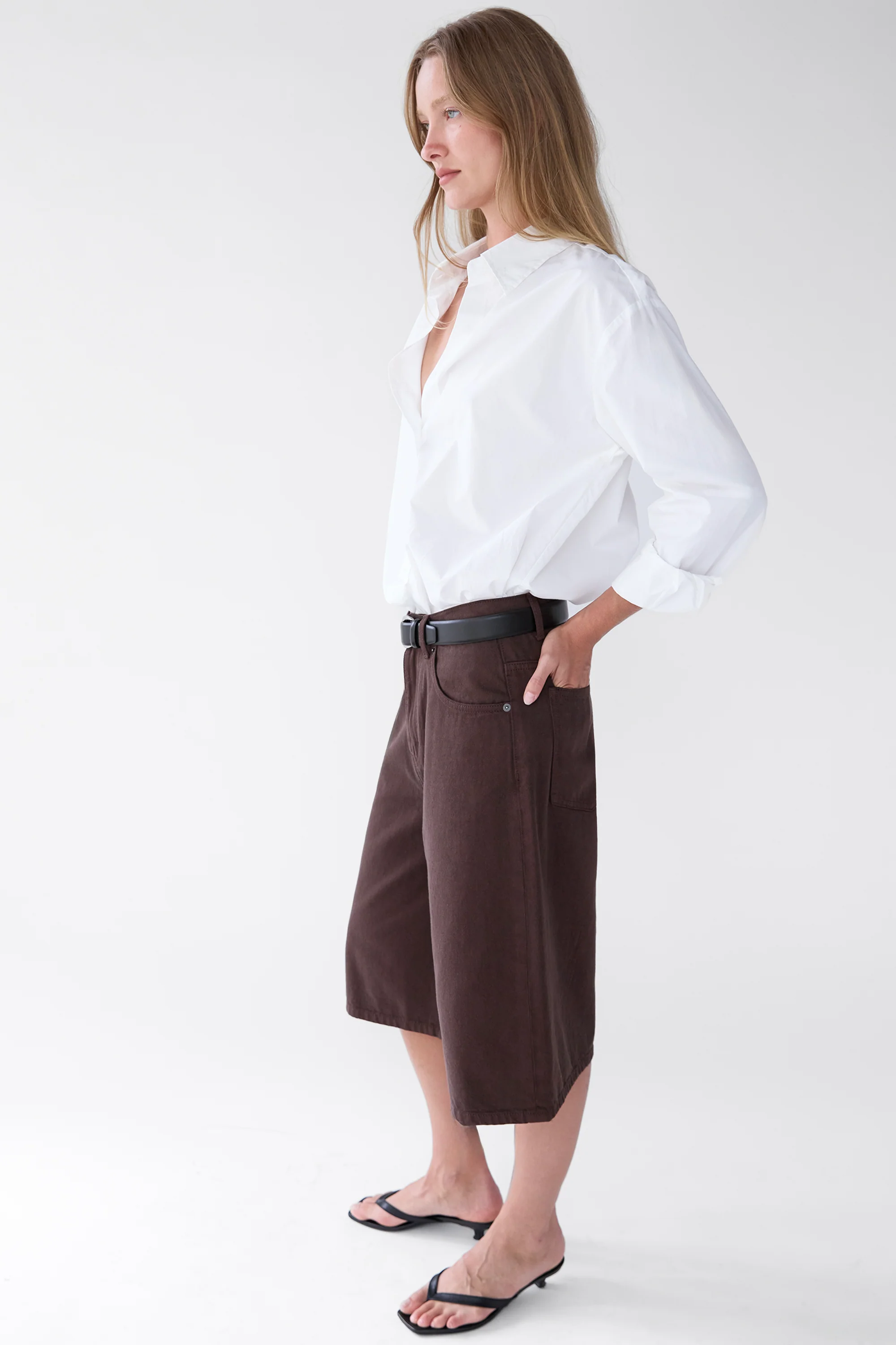 TWILL DENIM JORT - Image 4