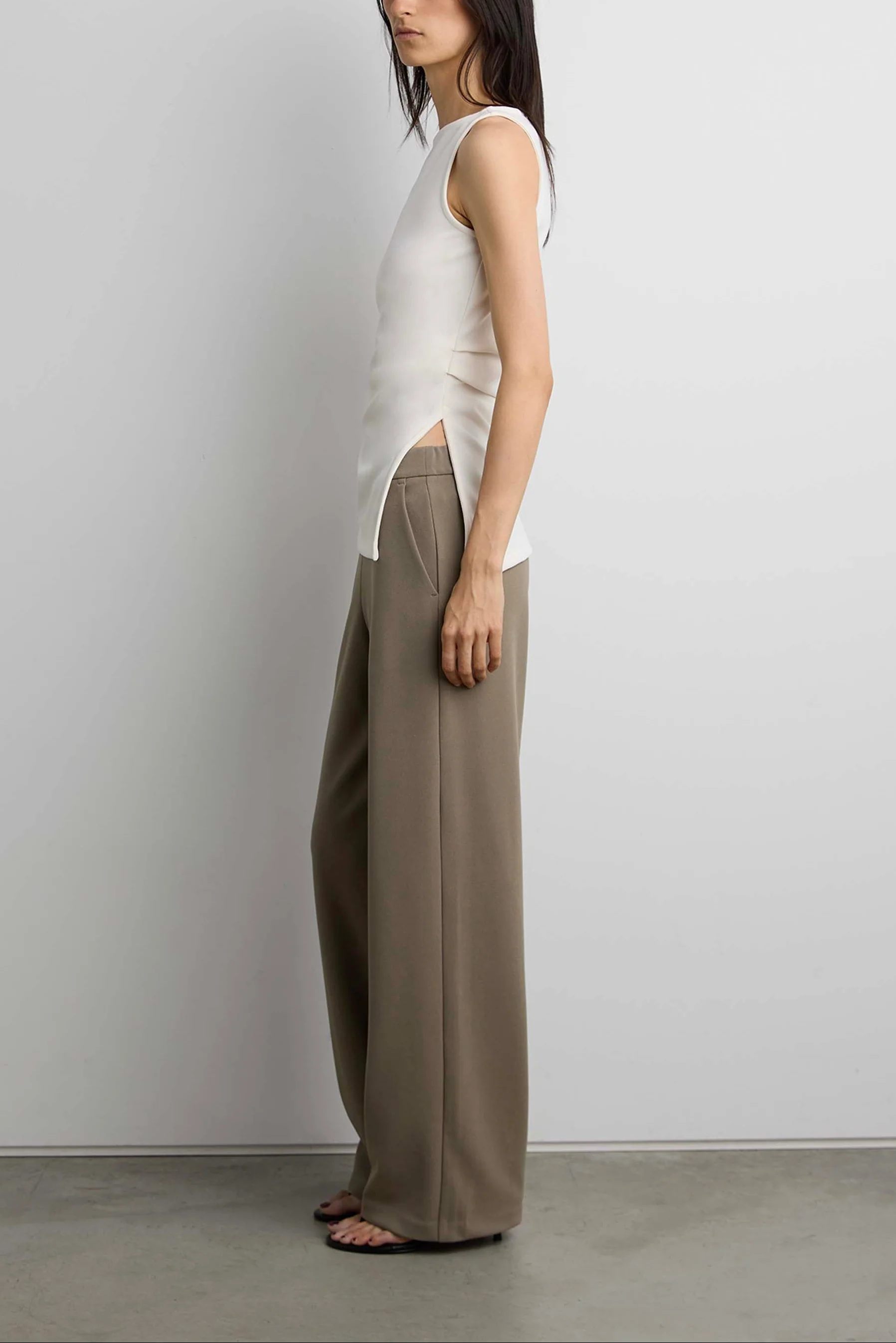 MID-RISE WIDE LEG PANT - Image 2