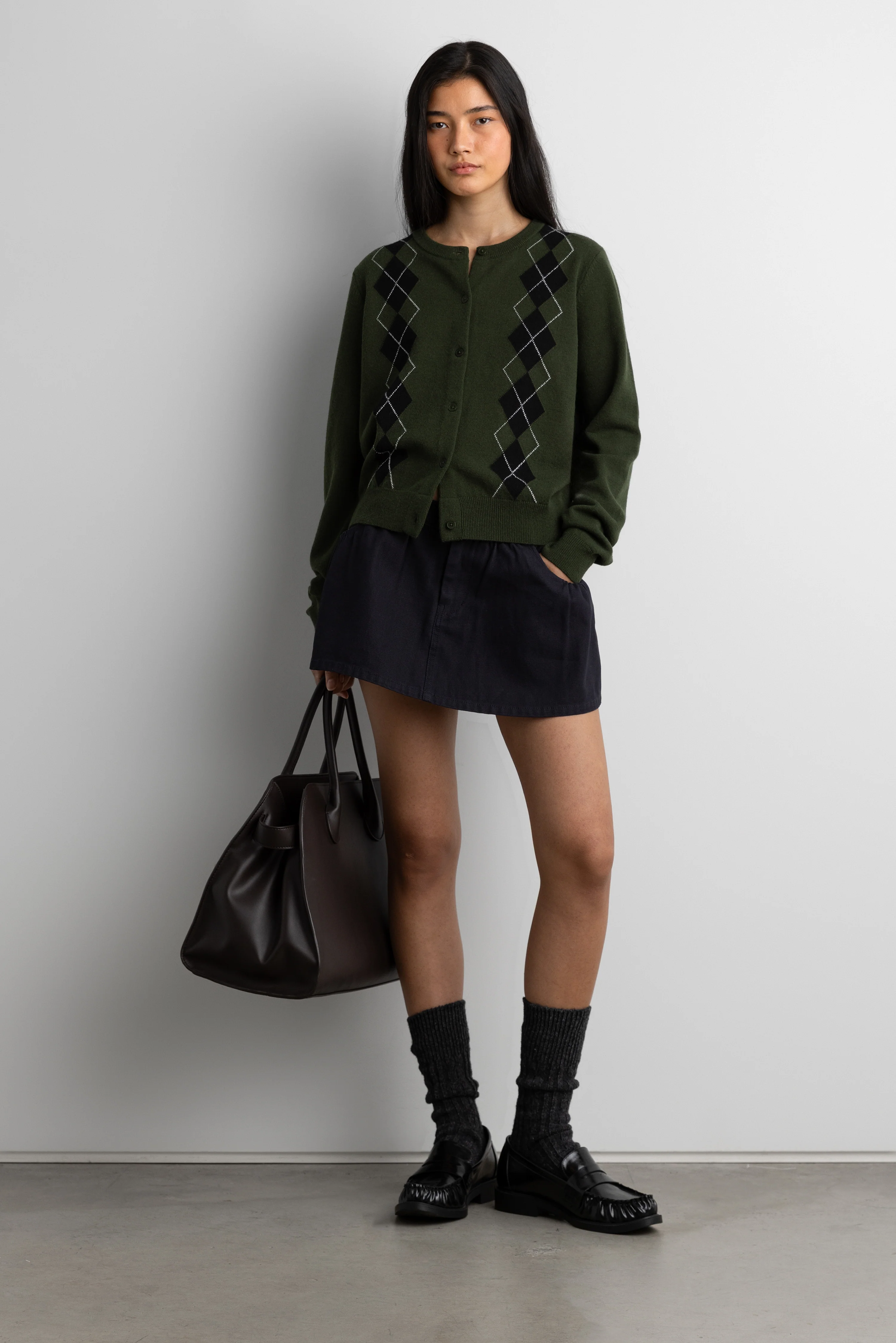 MINI CANVAS PLEATED SKORT - Image 8