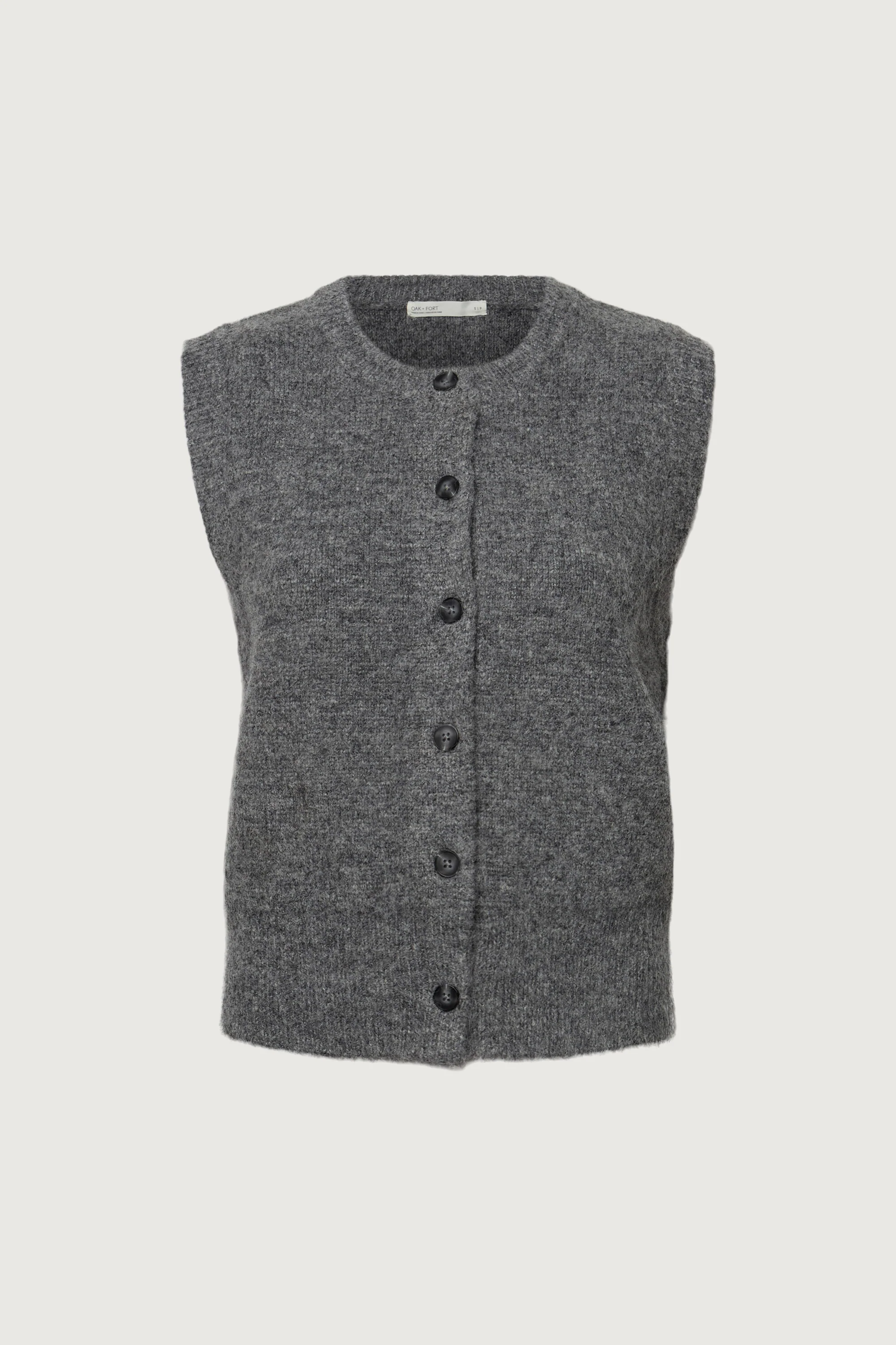 MOHAIR KNIT BUTTON FRONT SWEATER VEST - Image 5