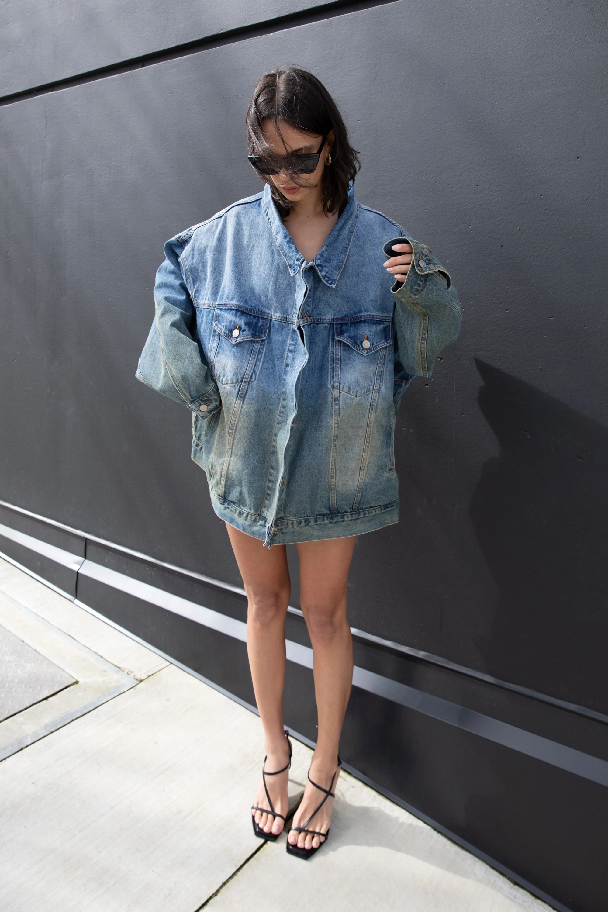 OVERSIZED VINTAGE DENIM JACKET - Image 5
