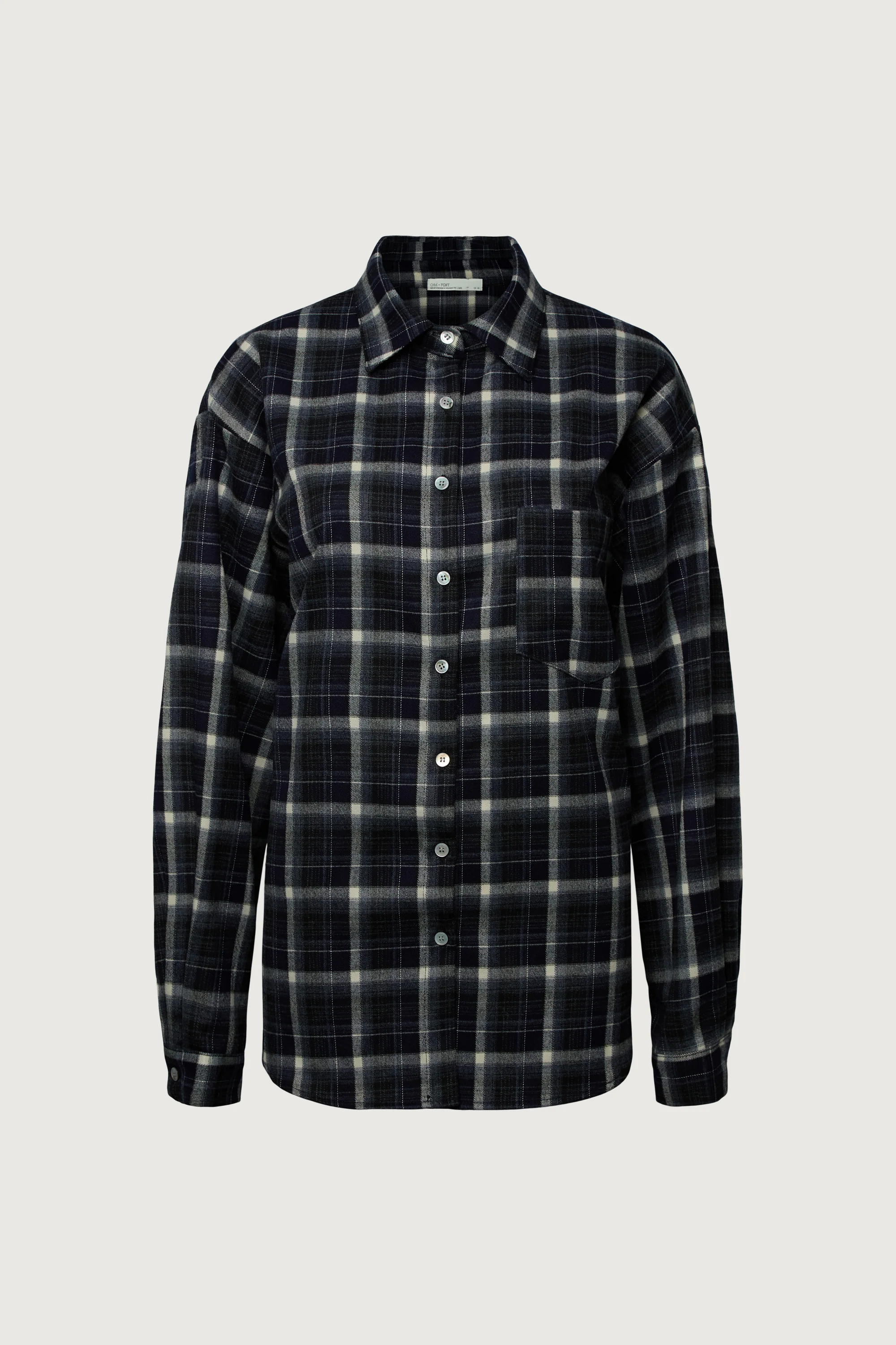 OVERSIZED FLANNEL PLAID SHIRT - Image 5