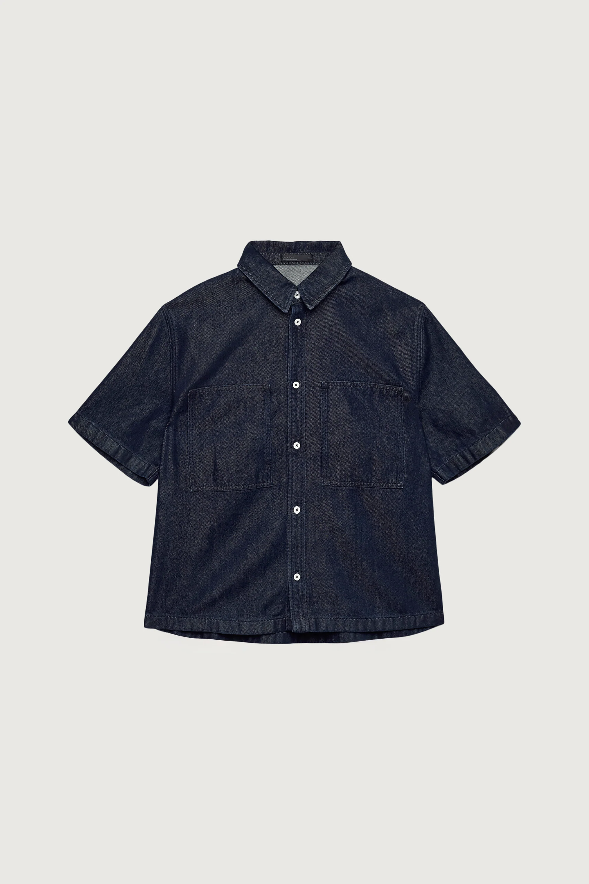 OVERSIZED SHORT SLEEVE DENIM SHIRT - Image 7