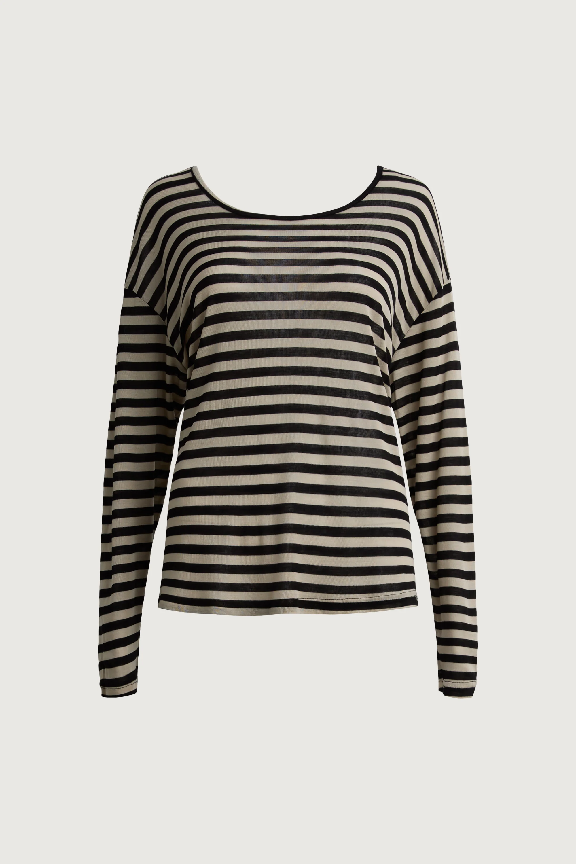 OVERSIZED STRIPED LONG SLEEVE TOP - Image 5