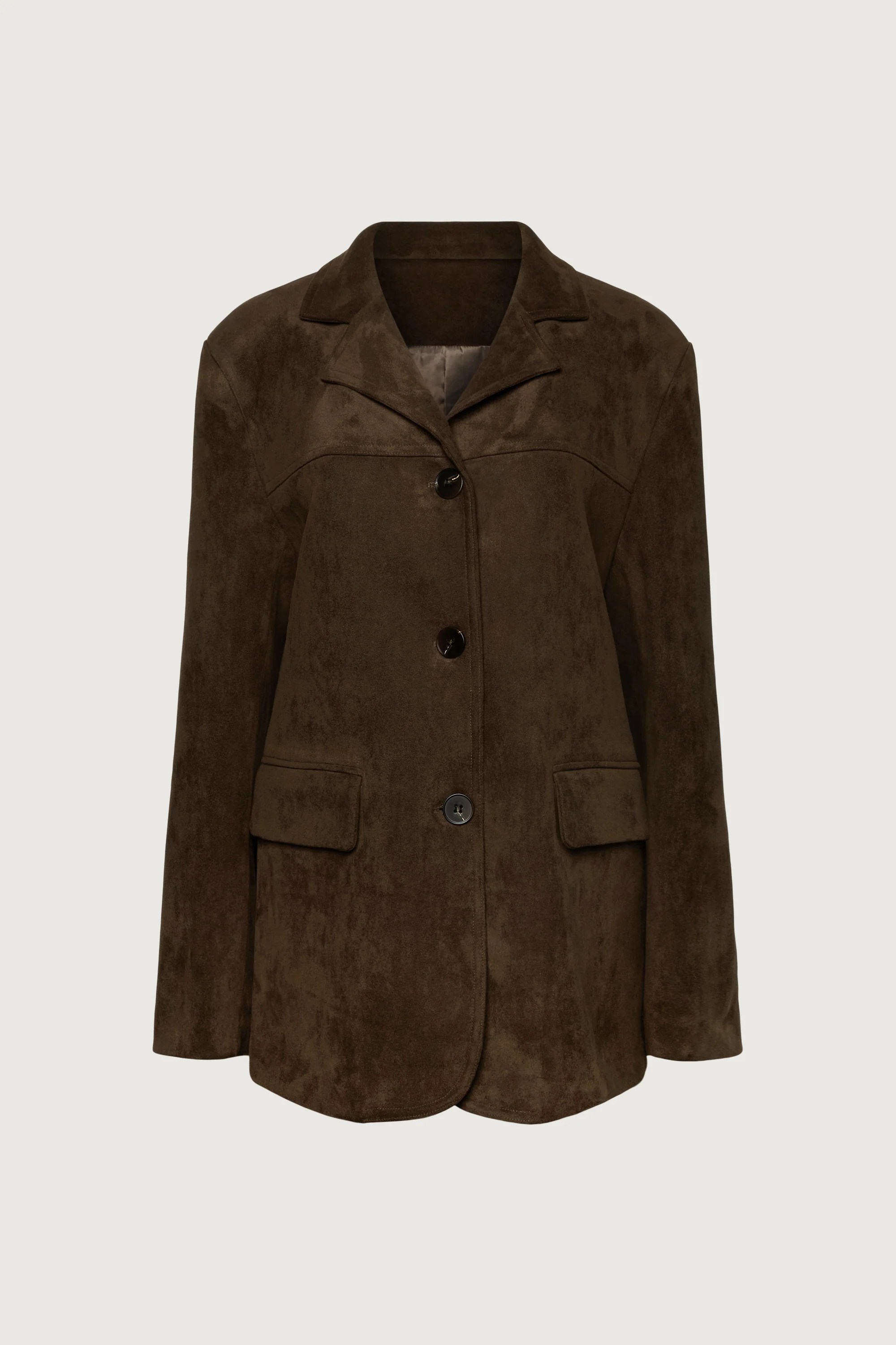 OVERSIZED VEGAN SUEDE BLAZER - Image 13