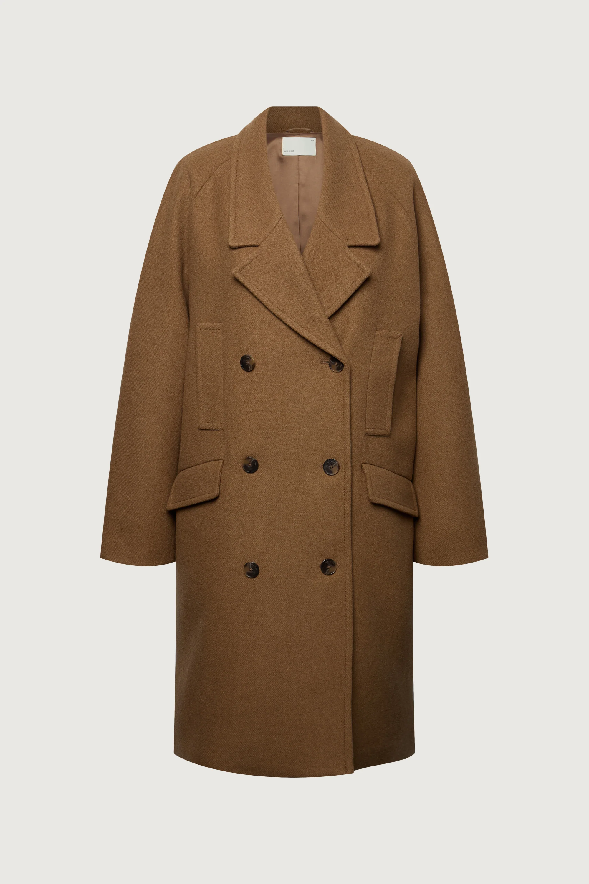 OVERSIZED WOOL-BLEND DOUBLE-BREASTED COAT - Image 10