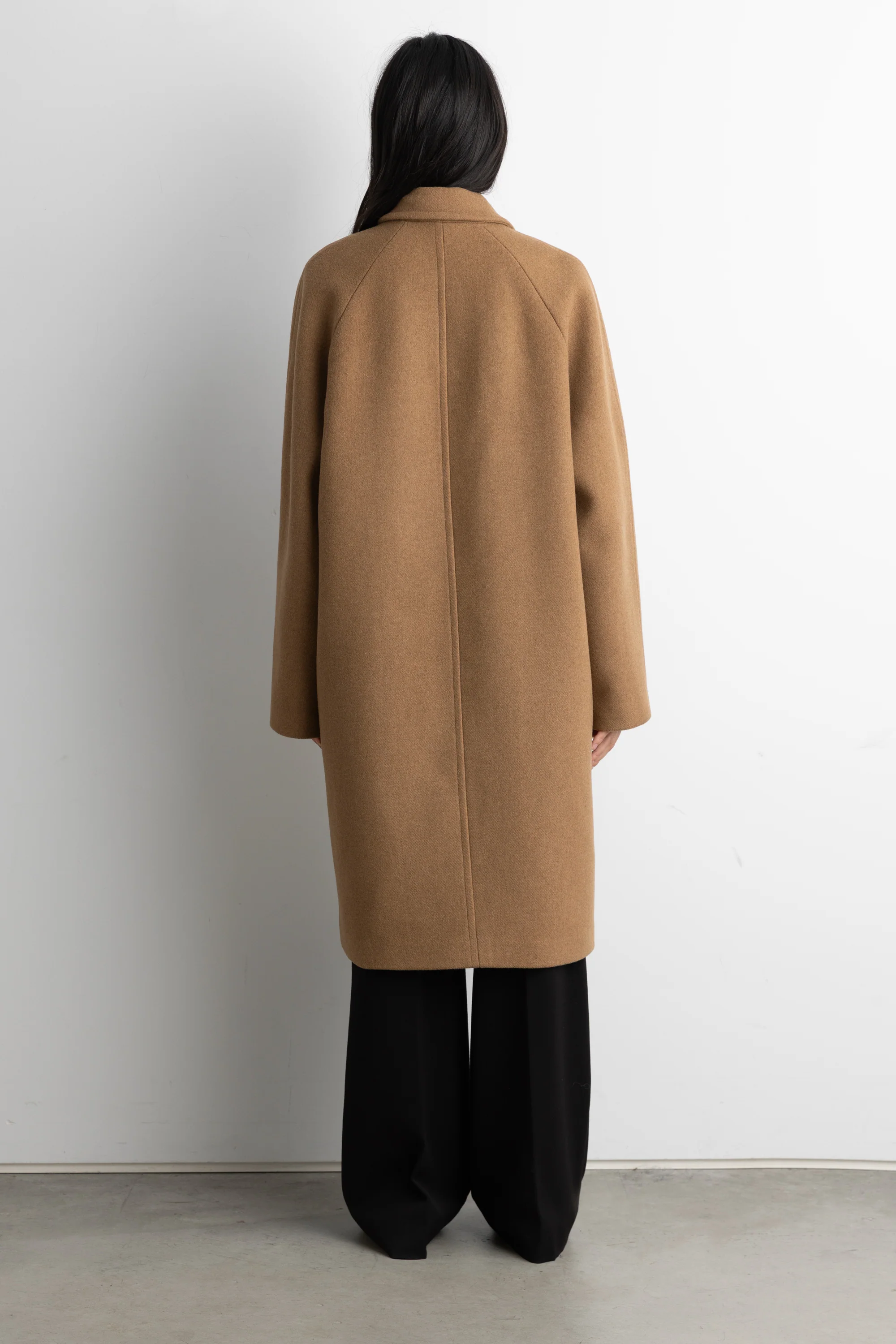 OVERSIZED WOOL-BLEND DOUBLE-BREASTED COAT - Image 9