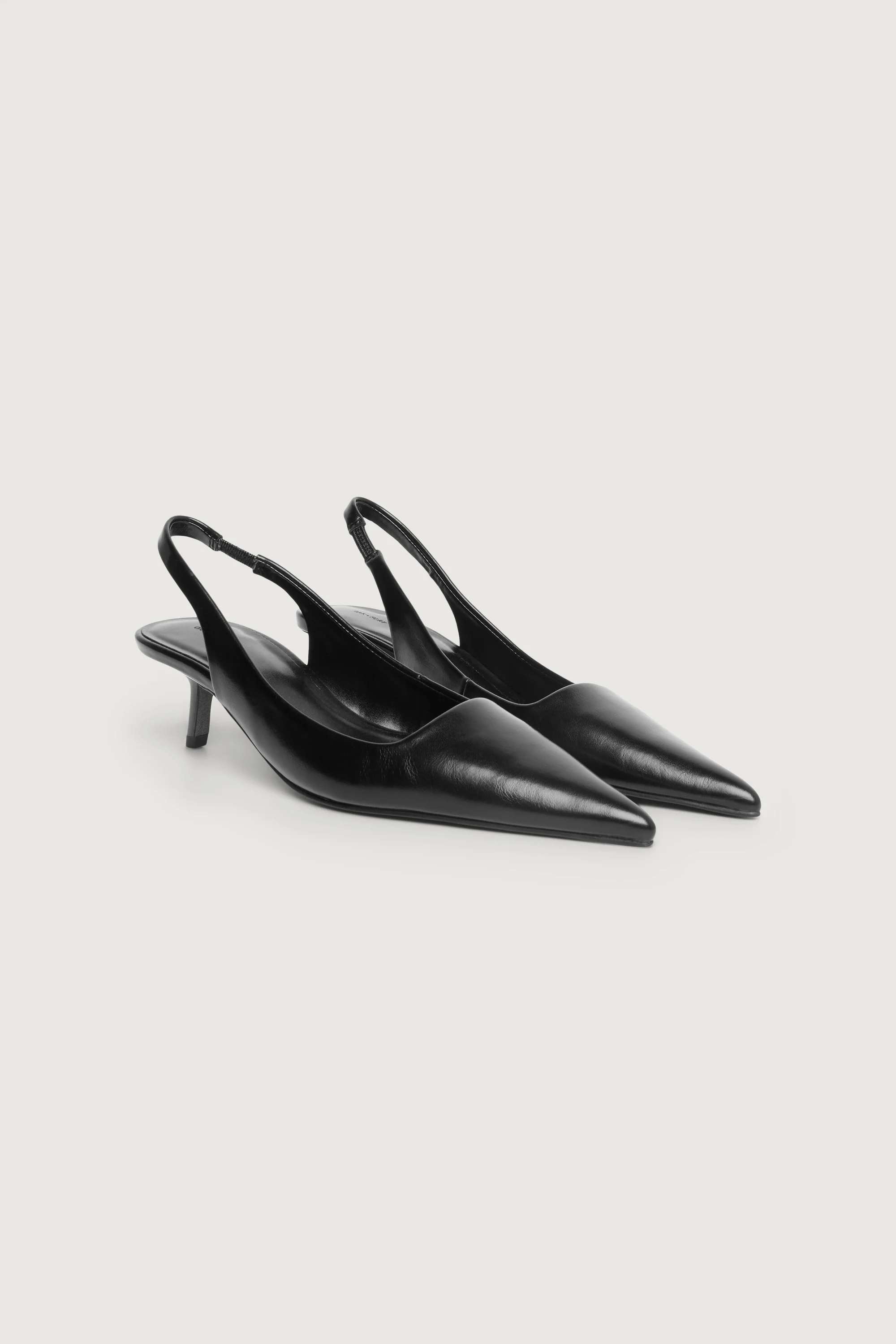 POINTED TOE SLING BACK KITTEN HEEL - Image 3