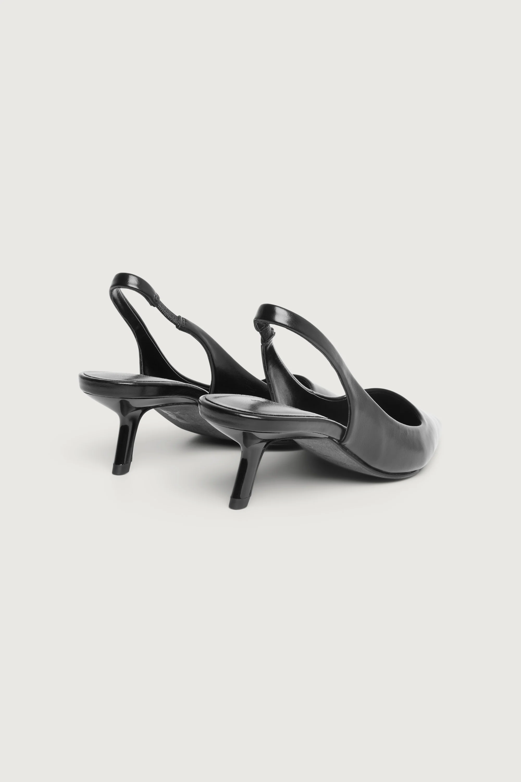 POINTED TOE SLING BACK KITTEN HEEL - Image 4