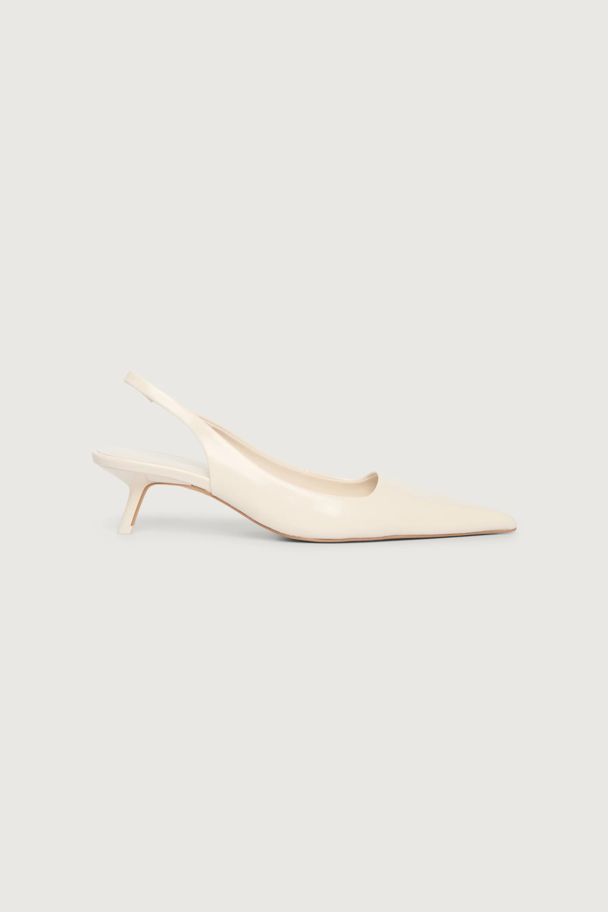 POINTED TOE SLING BACK KITTEN HEEL - Image 5