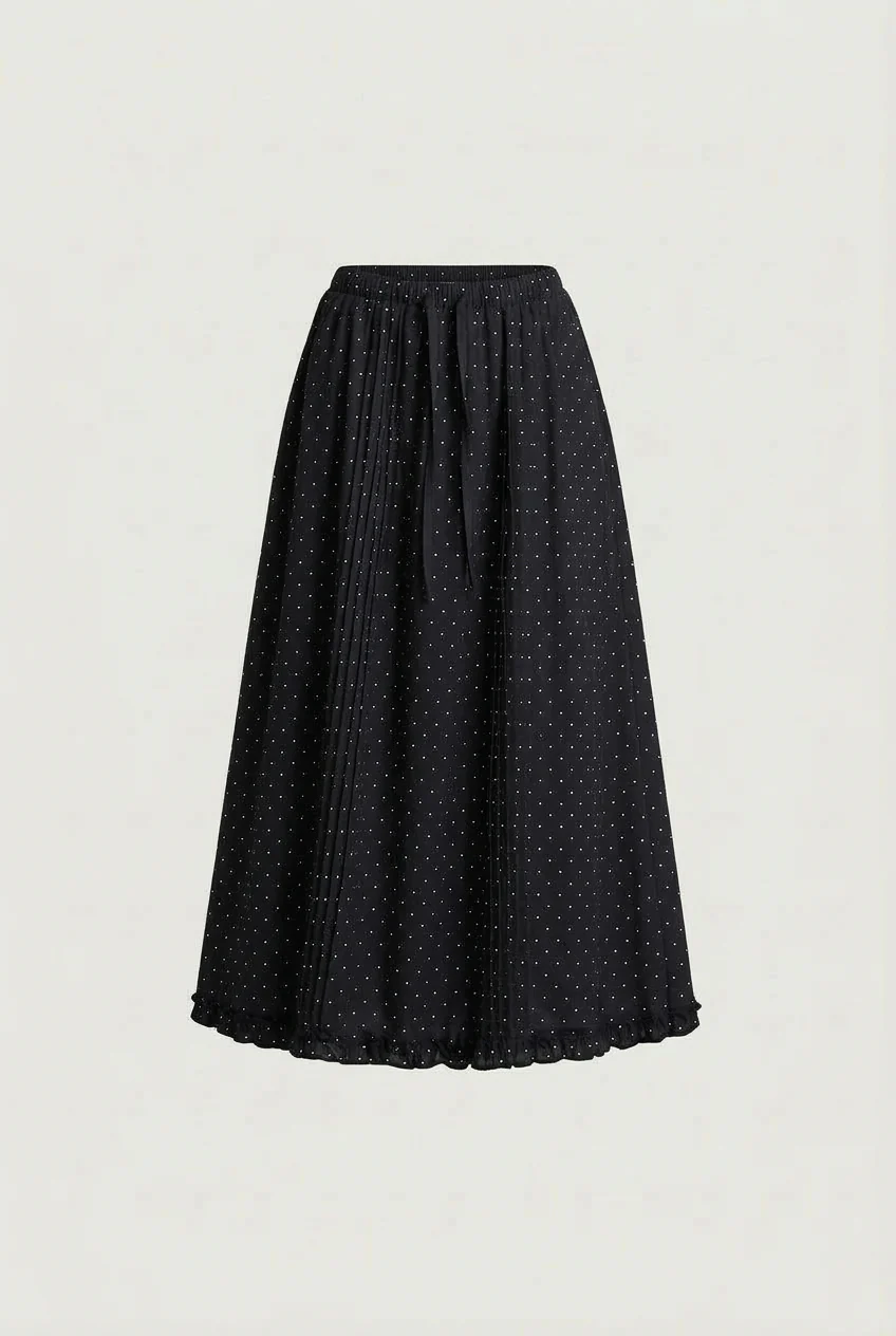 DRAWSTRING WAIST MAXI SKIRT - Image 6
