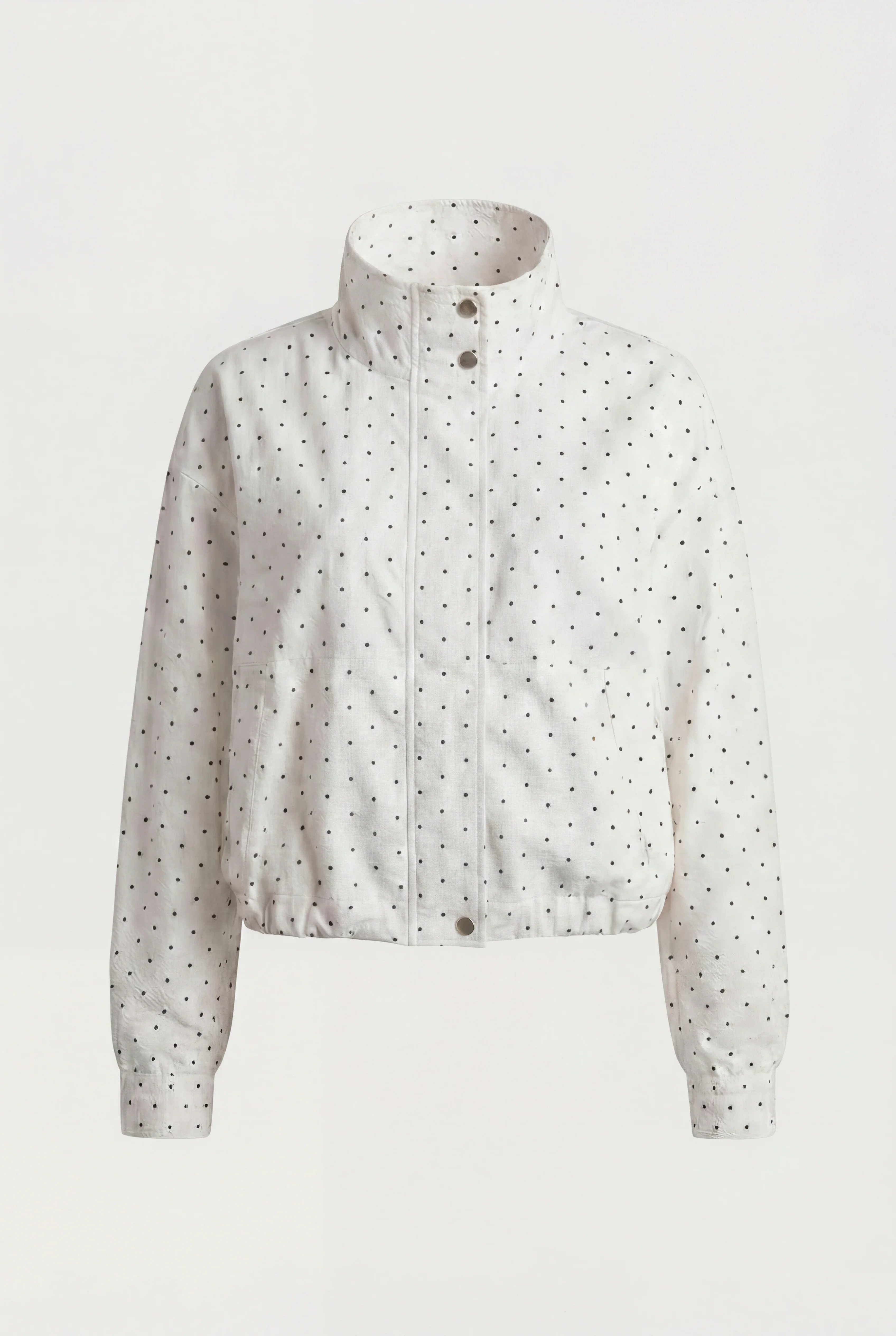 POLKA DOT FUNNEL NECK JACKET - Image 7