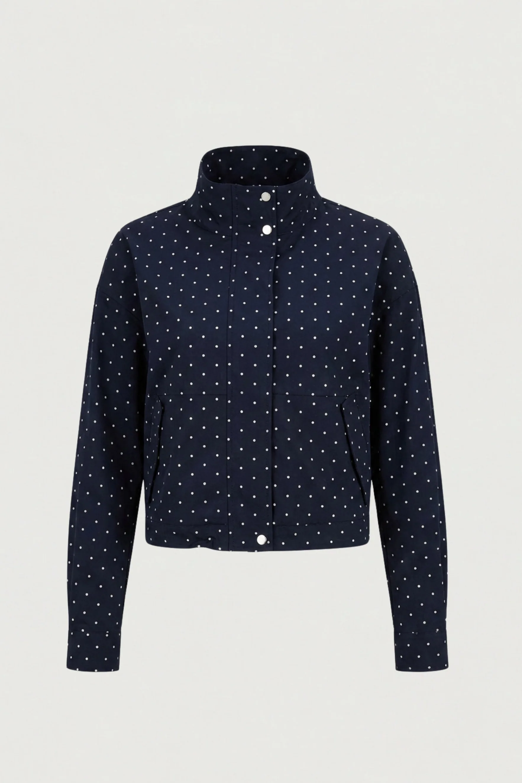 POLKA DOT FUNNEL NECK JACKET - Image 8