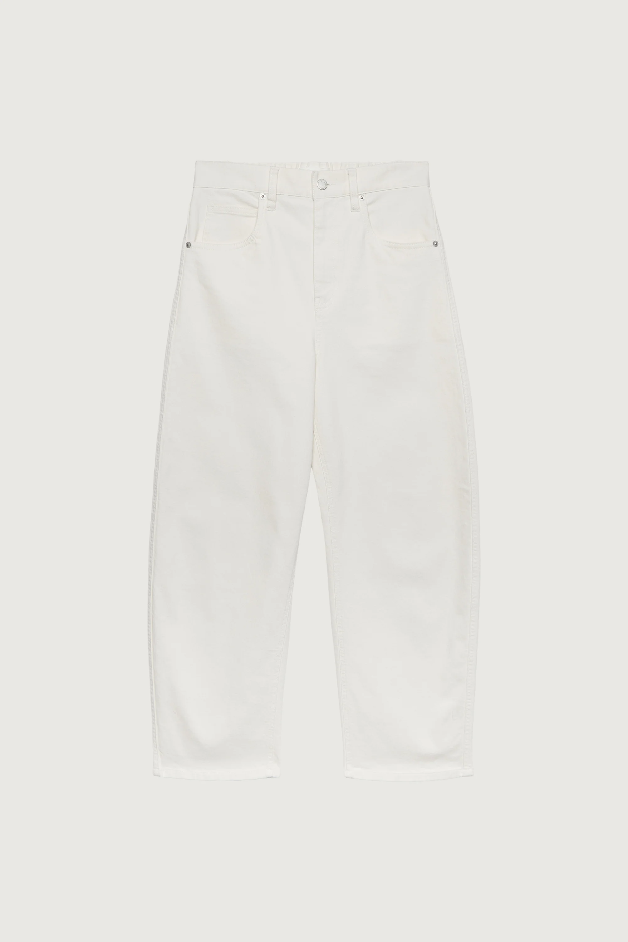REGULAR LENGTH TWILL BARREL LEG PANT - Image 14