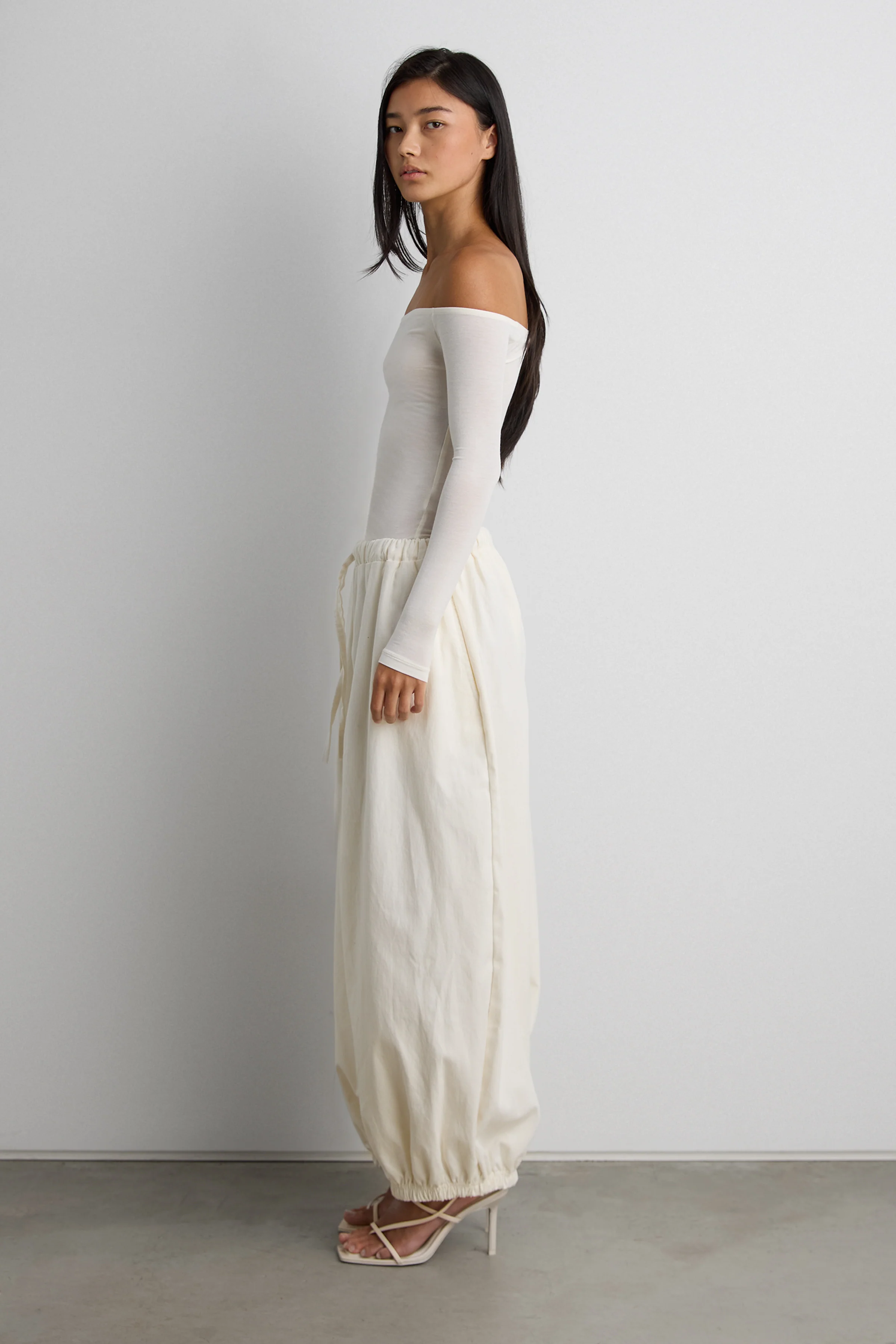 RELAXED BALLOON FIT COTTON PANTS - Image 9