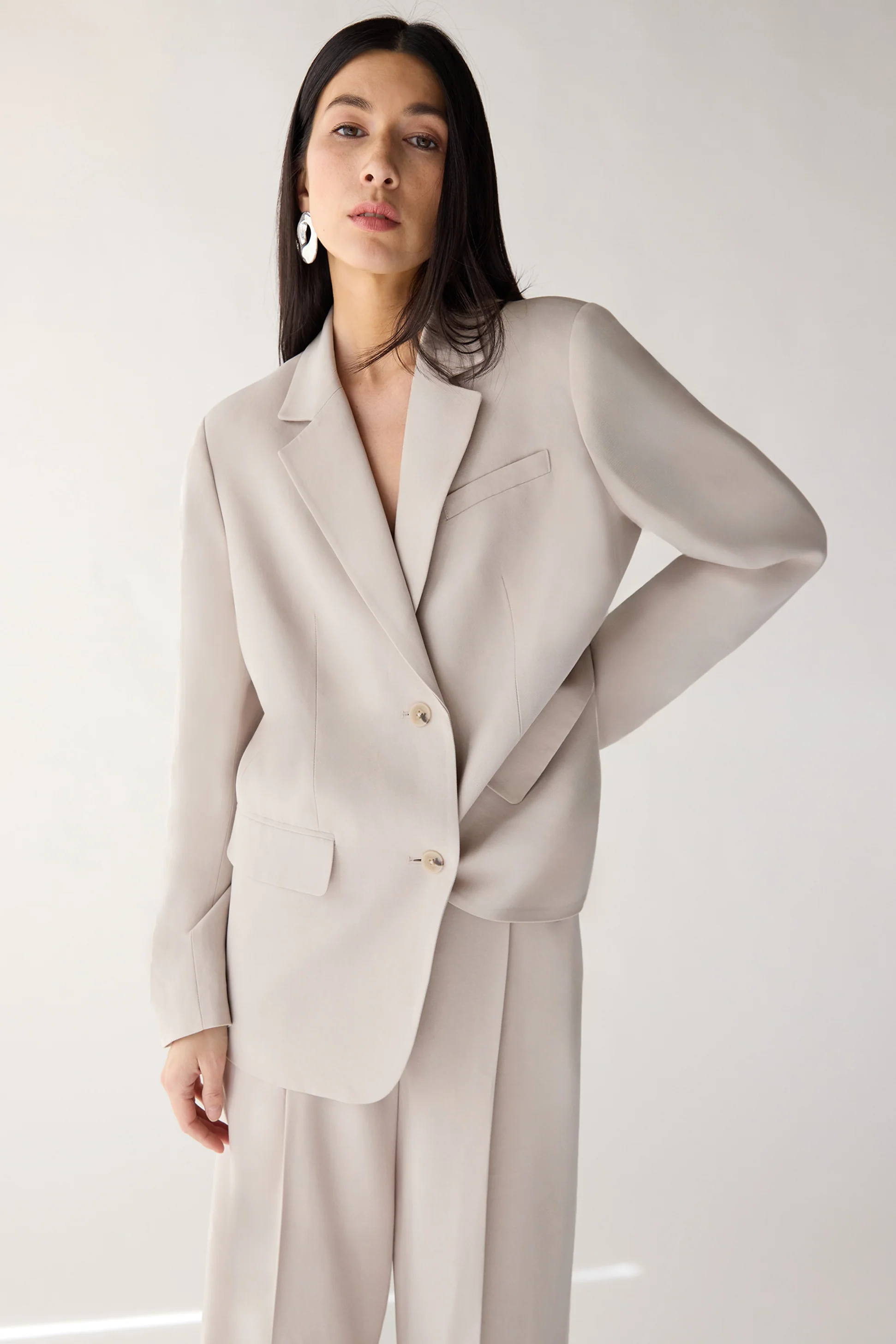 RELAXED FIT TENCEL BLAZER - Image 11