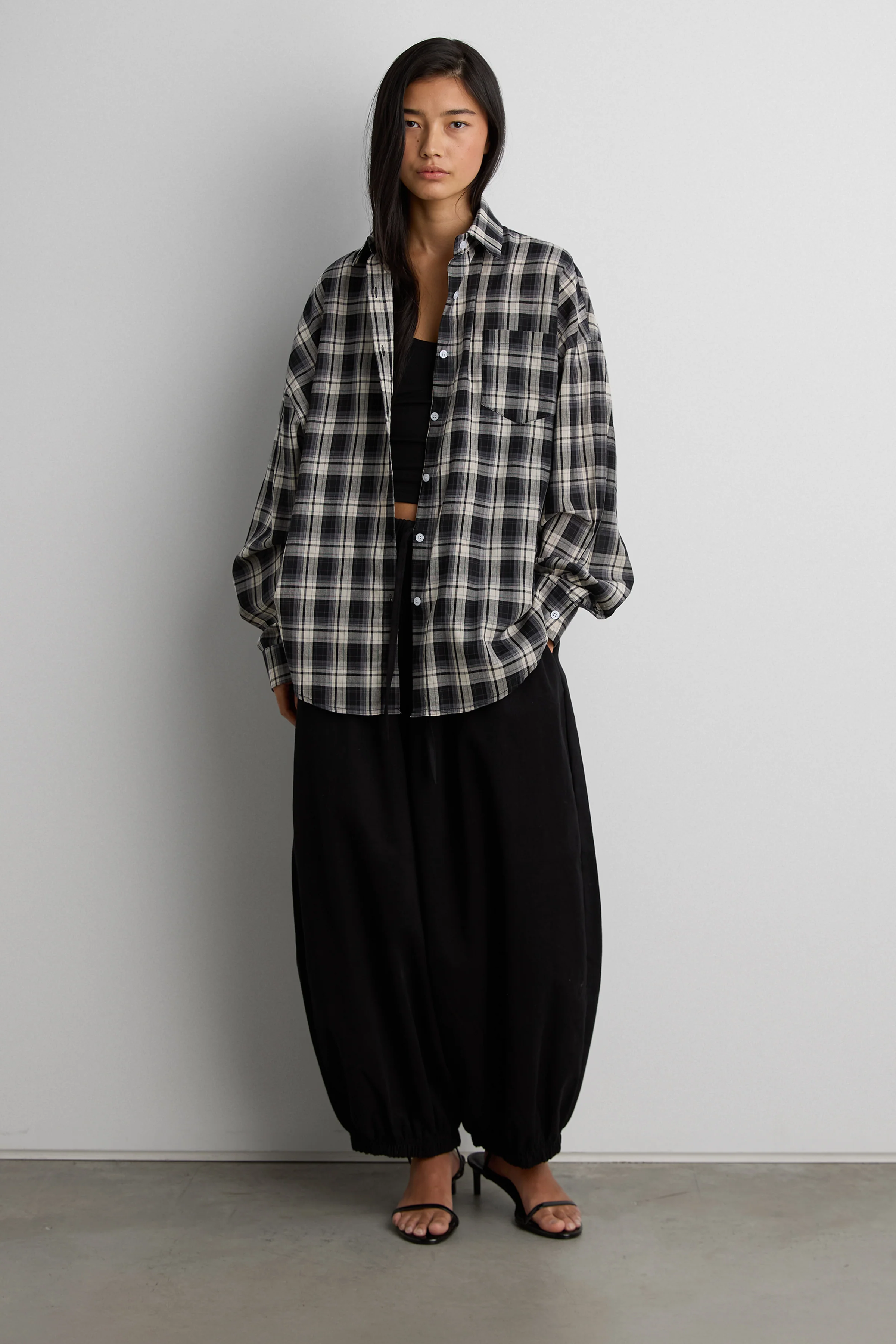 RELAXED VINTAGE PLAID SHIRT - Image 2