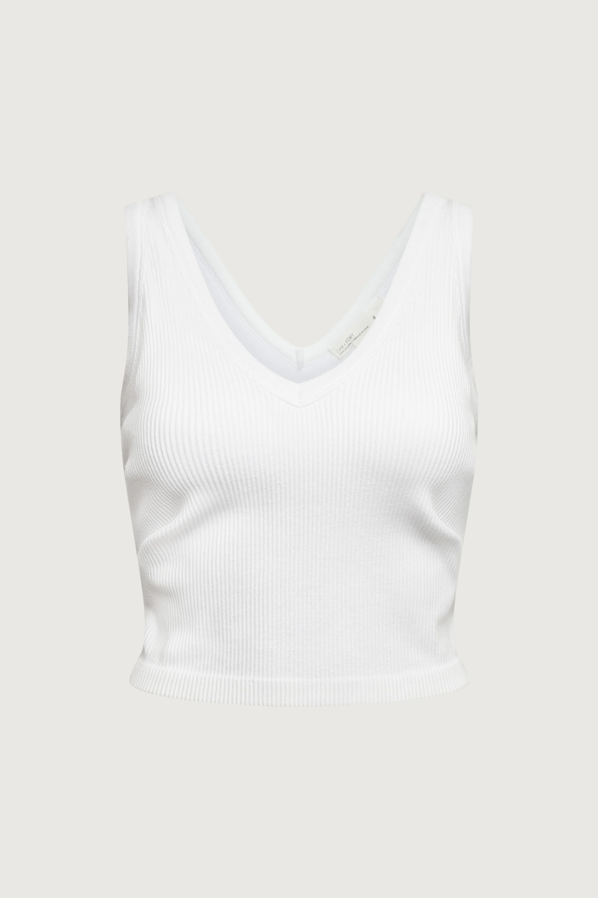 RIBBED BUILT-IN BRA TOP - Image 10