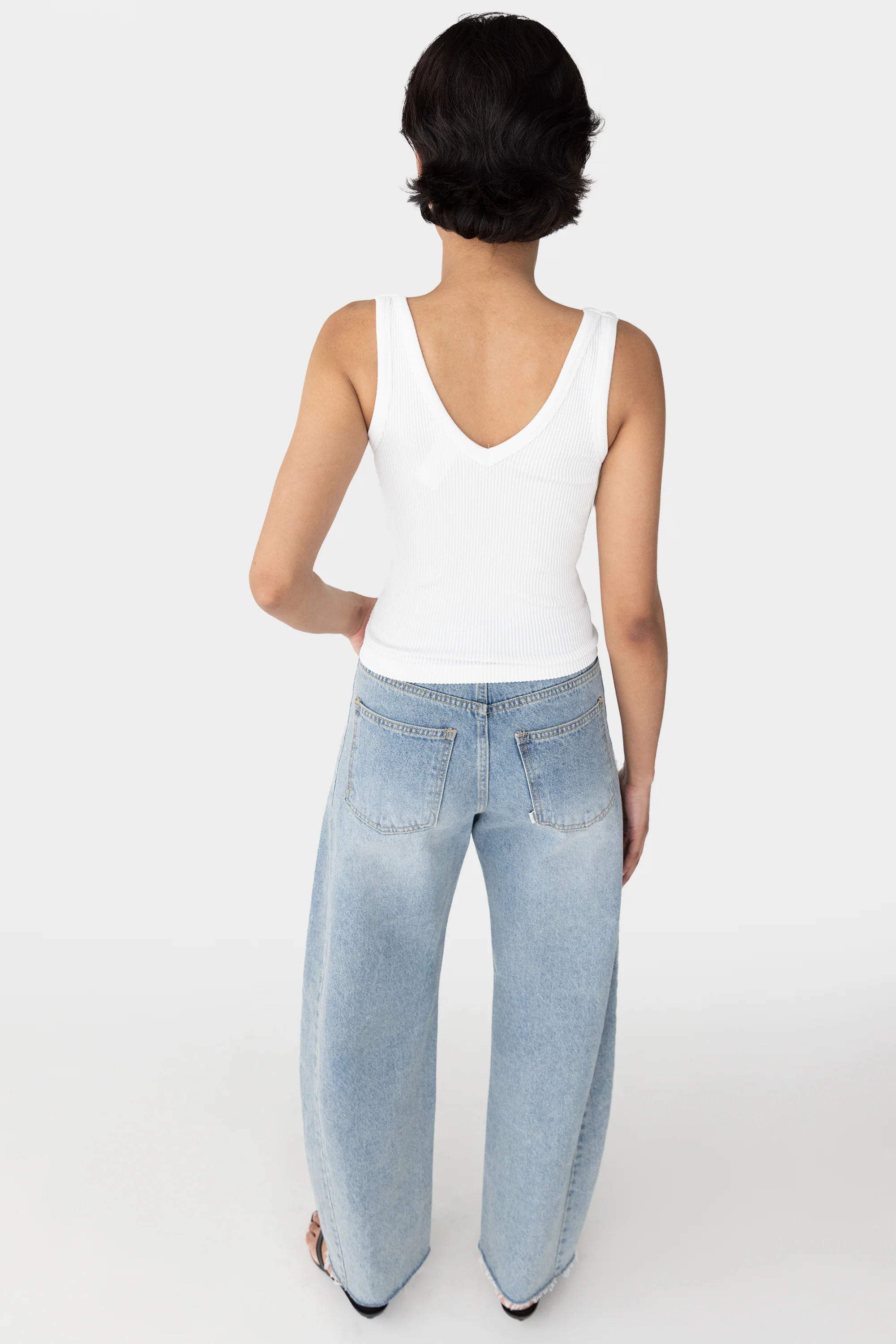 RIBBED BUILT-IN BRA TOP - Image 6