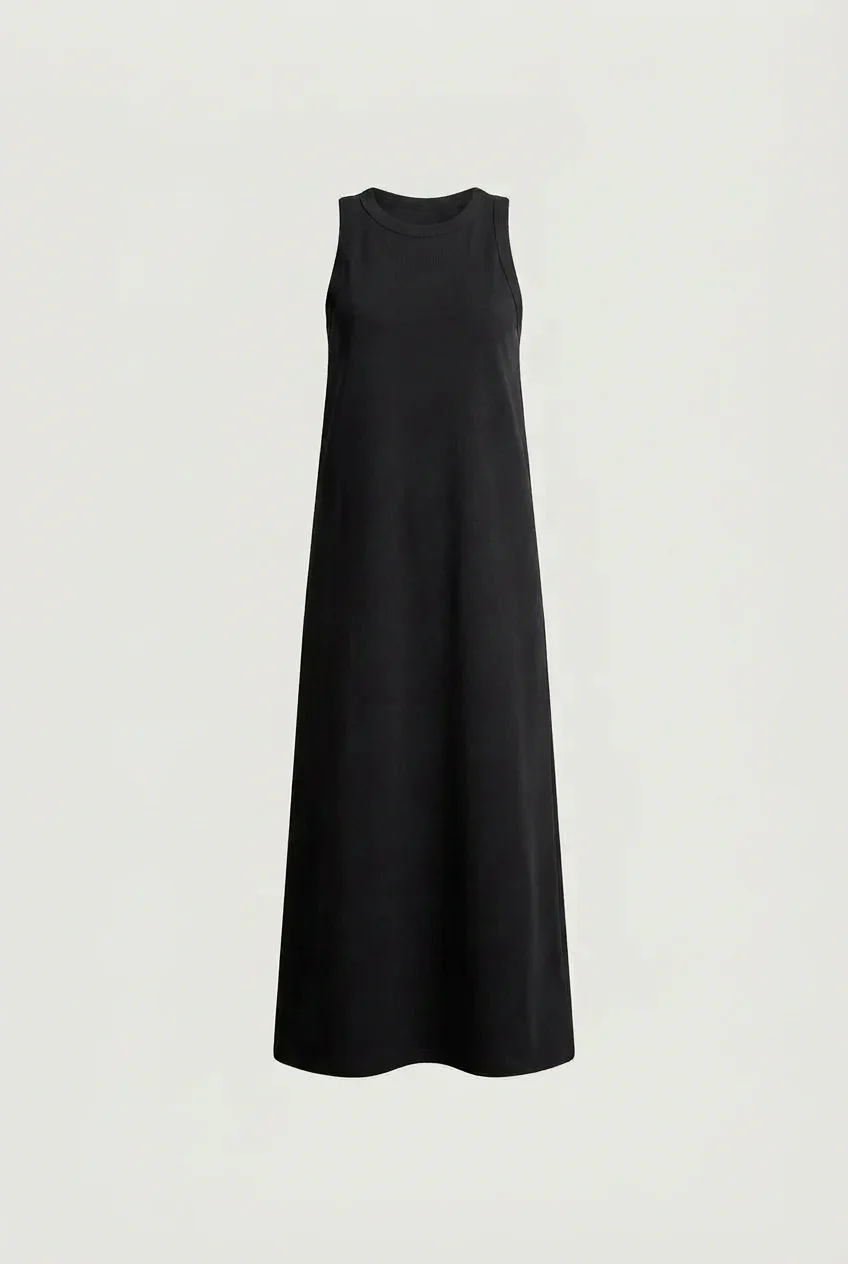 RIBBED COLUMN TANK MAXI DRESS - Image 6