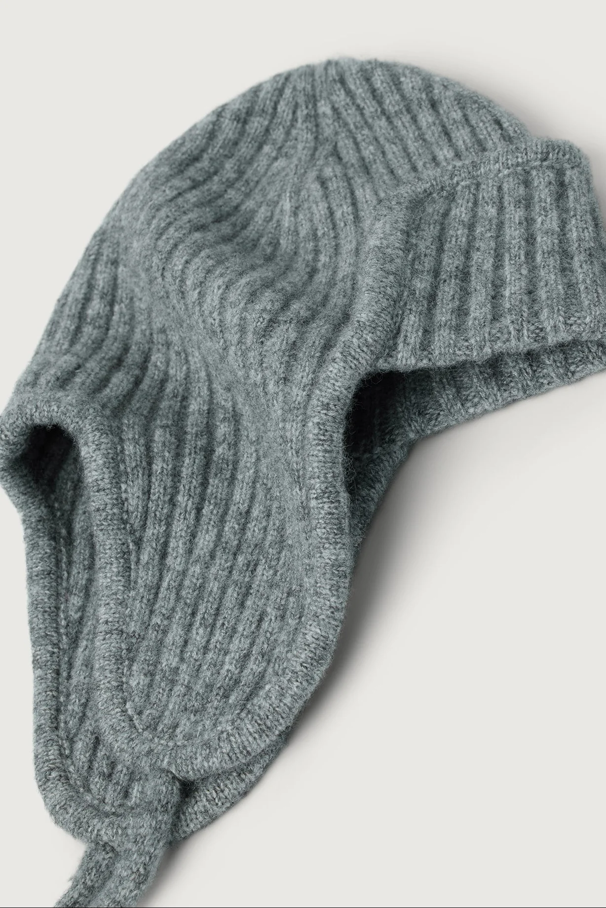 RIBBED KNIT TRAPPER HAT - Image 3
