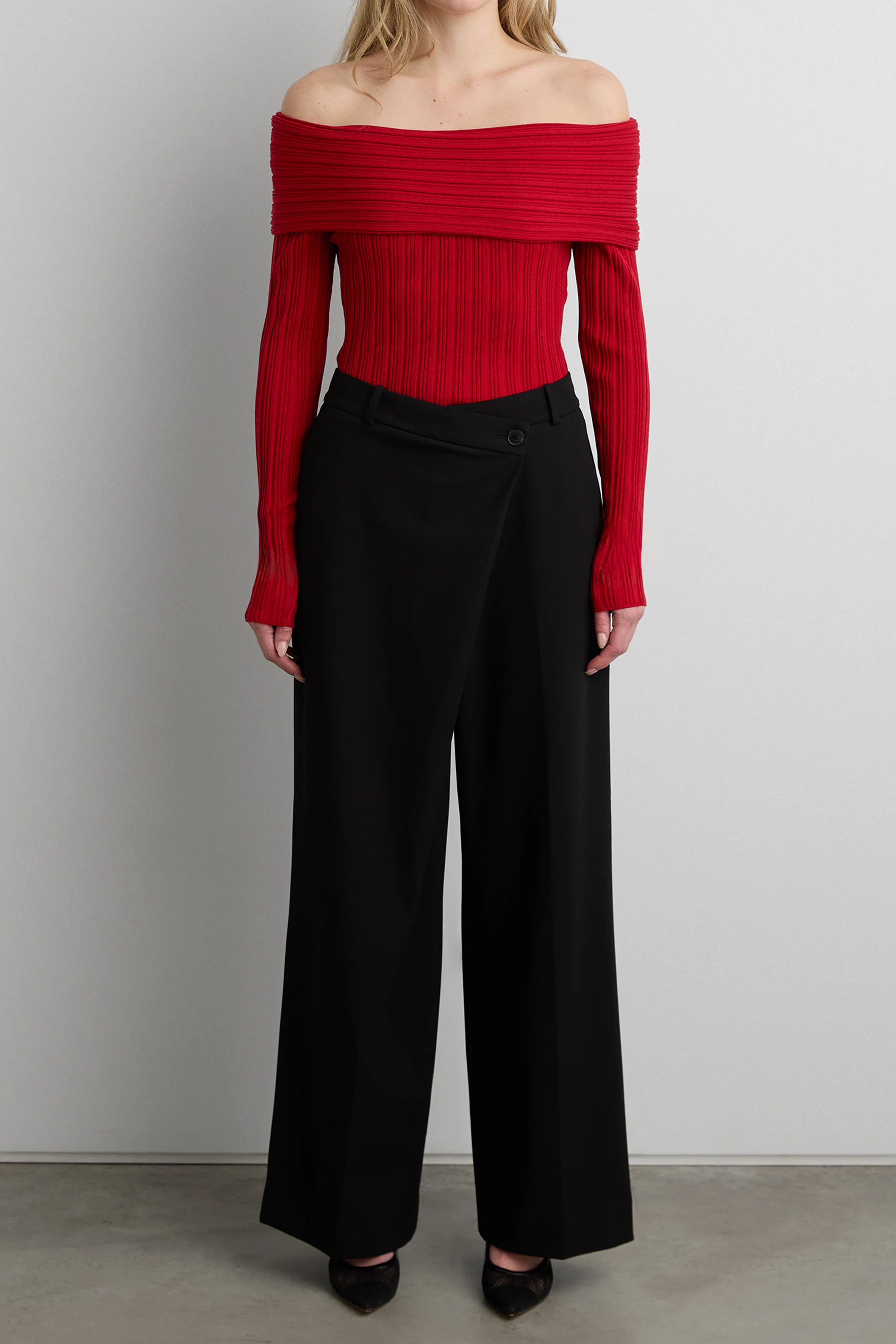RIBBED OFF THE SHOULDER SWEATER - Image 5