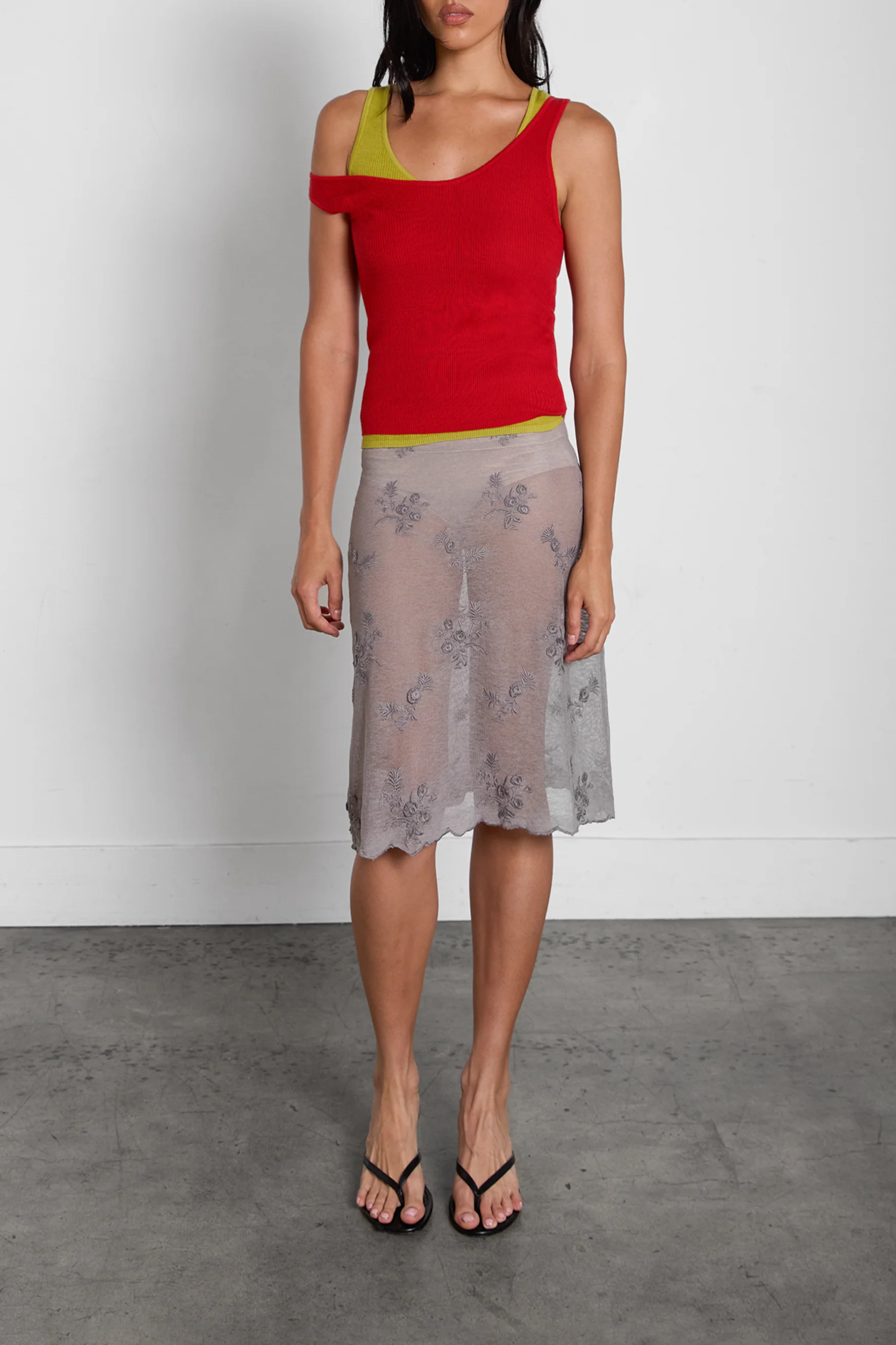 RIBBED SCOOP NECK TANK TOP - Image 6