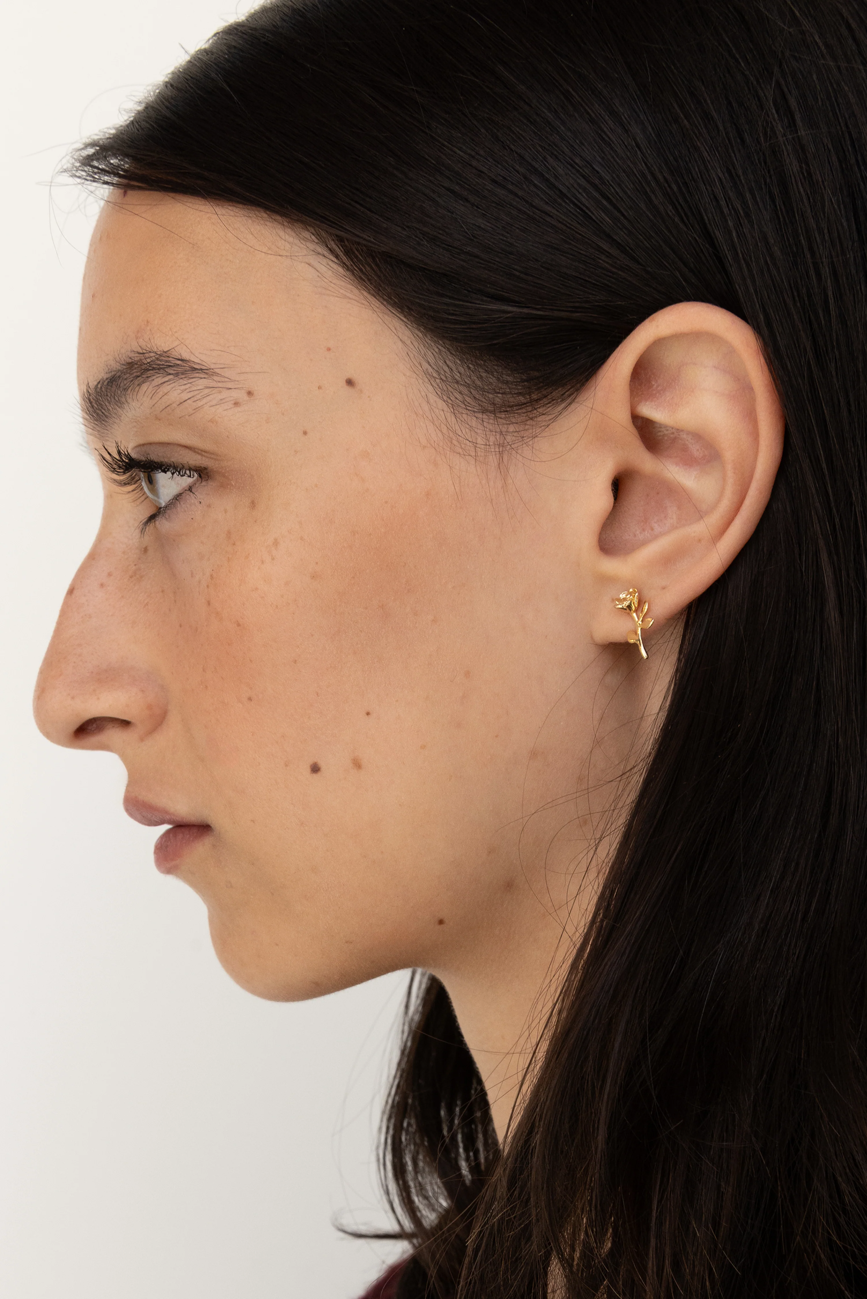 ROSE STUD EARRING - Image 2