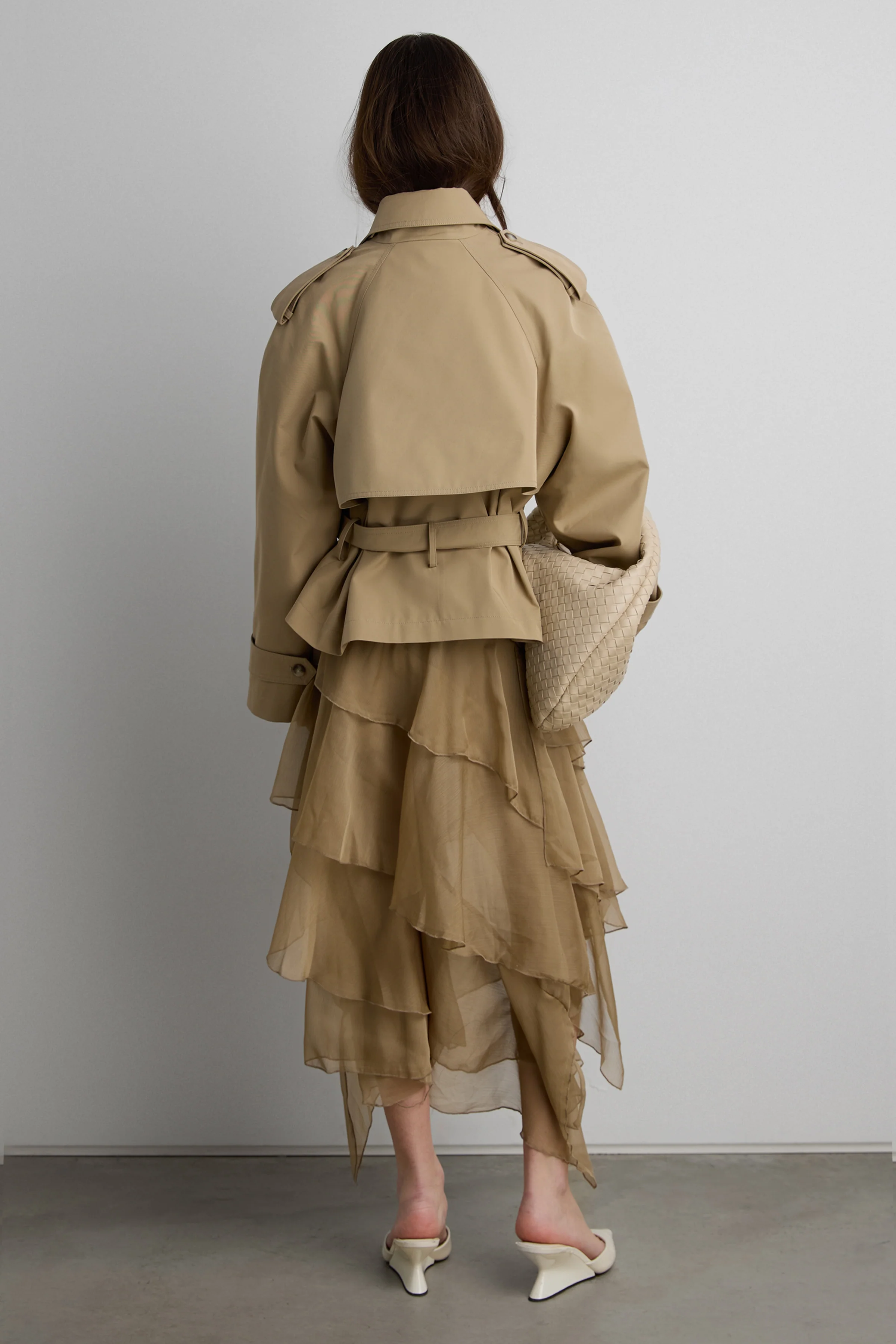 RUFFLED ASYMMETRICAL MAXI SKIRT - Image 3