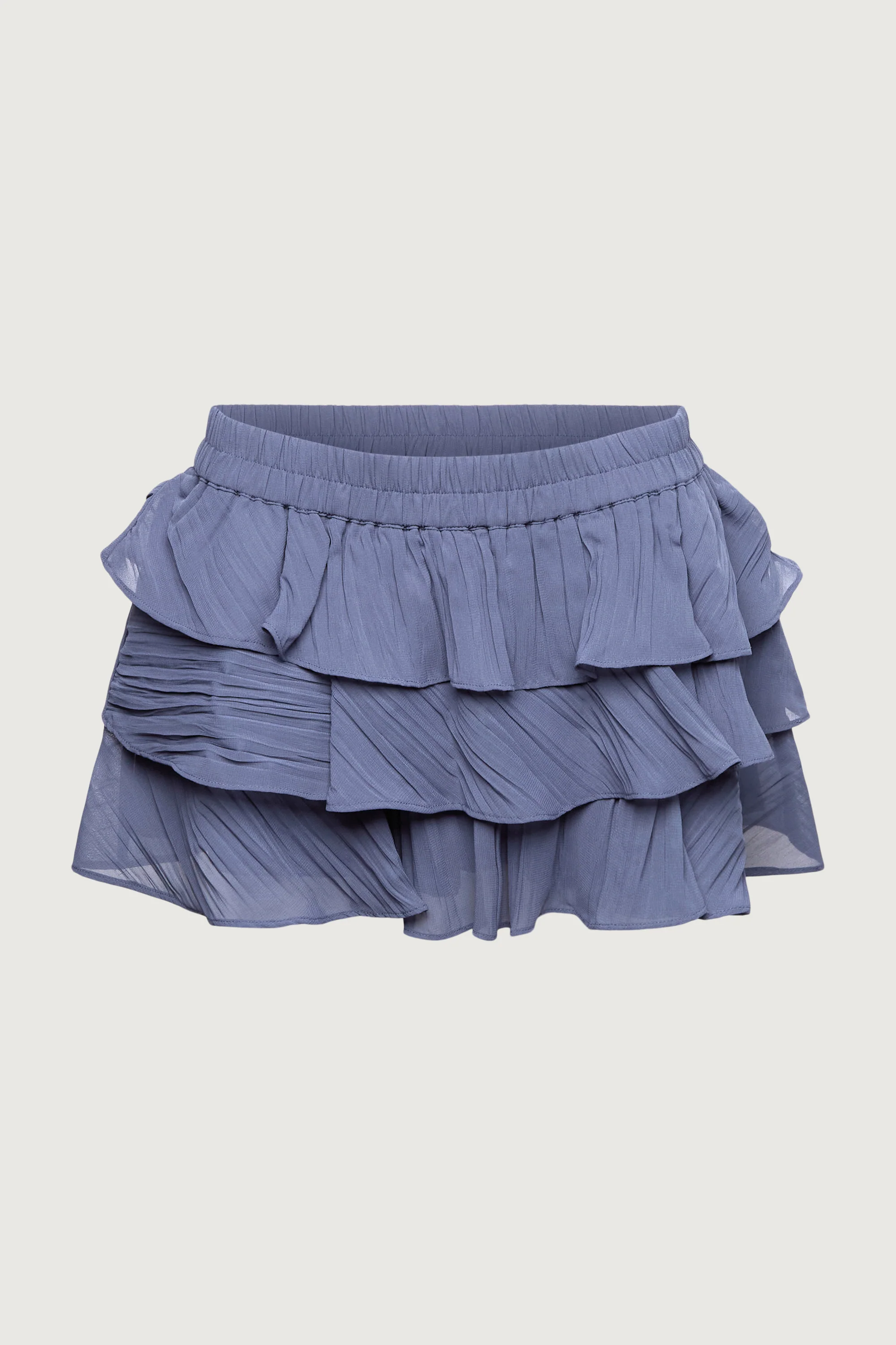 RUFFLED TIERED CHIFFON MINI SKORT - Image 5