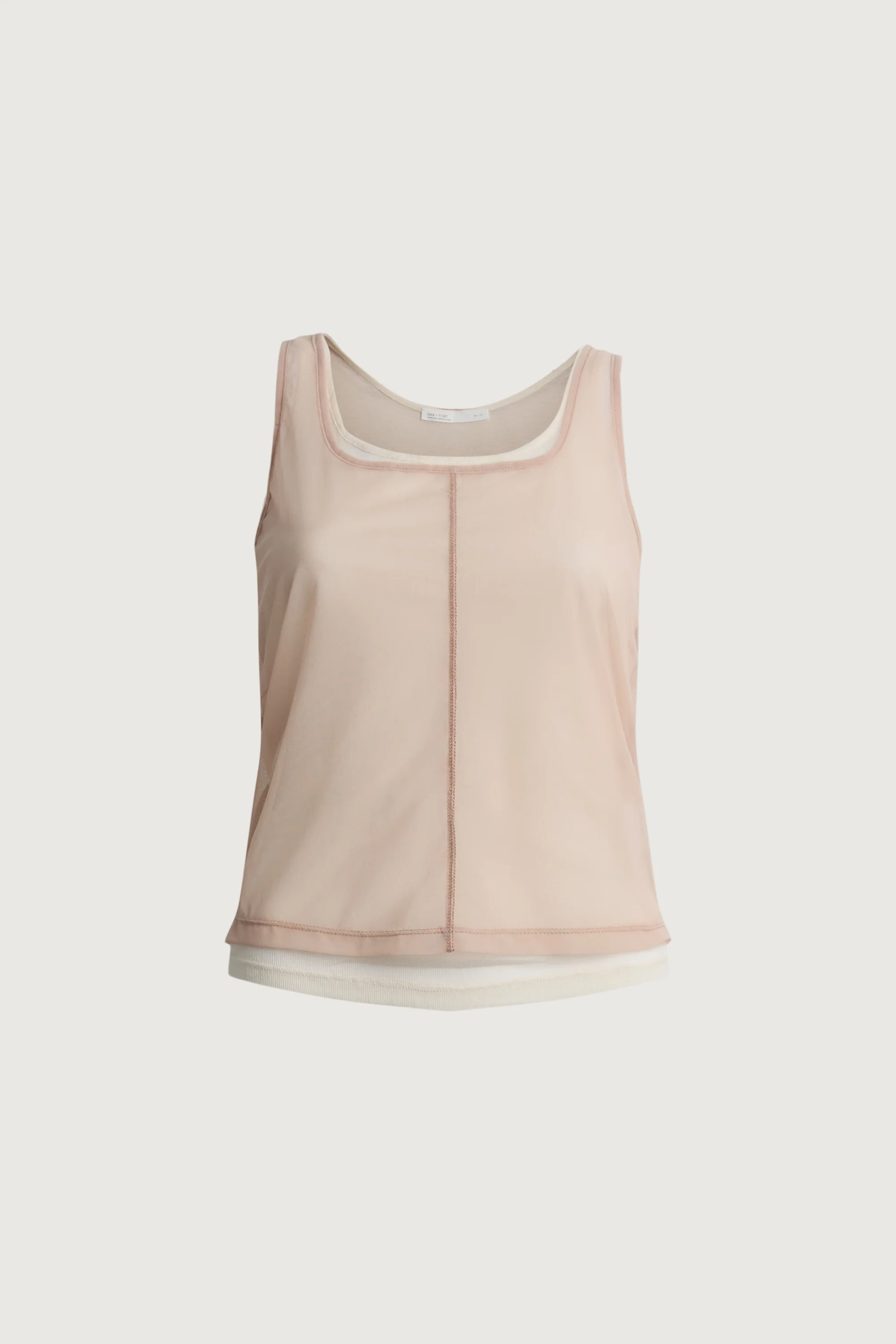 SHEER LAYERED TOP WITH PIPING DETAIL - Image 5