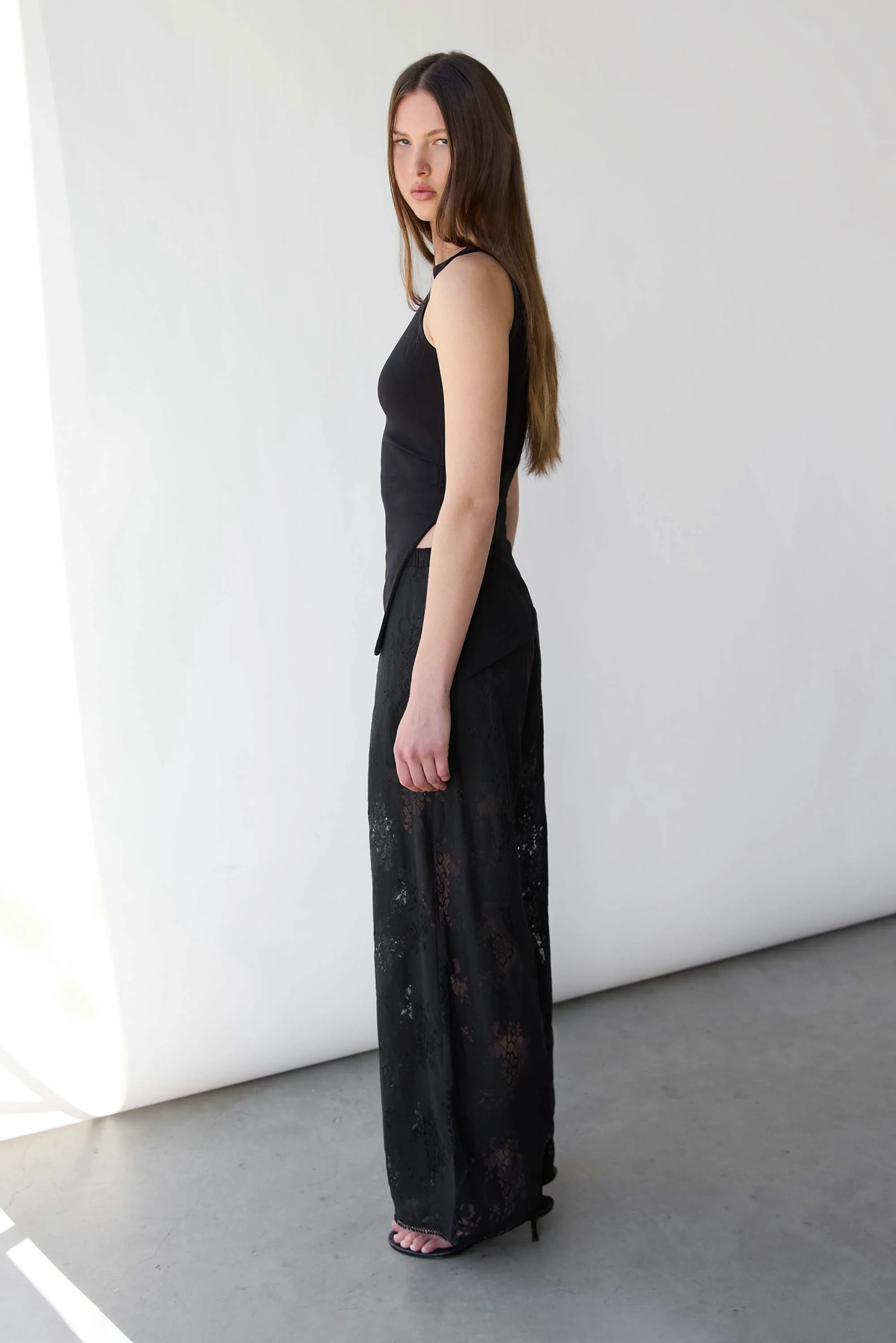 LACE WIDE LEG PANT - Image 2
