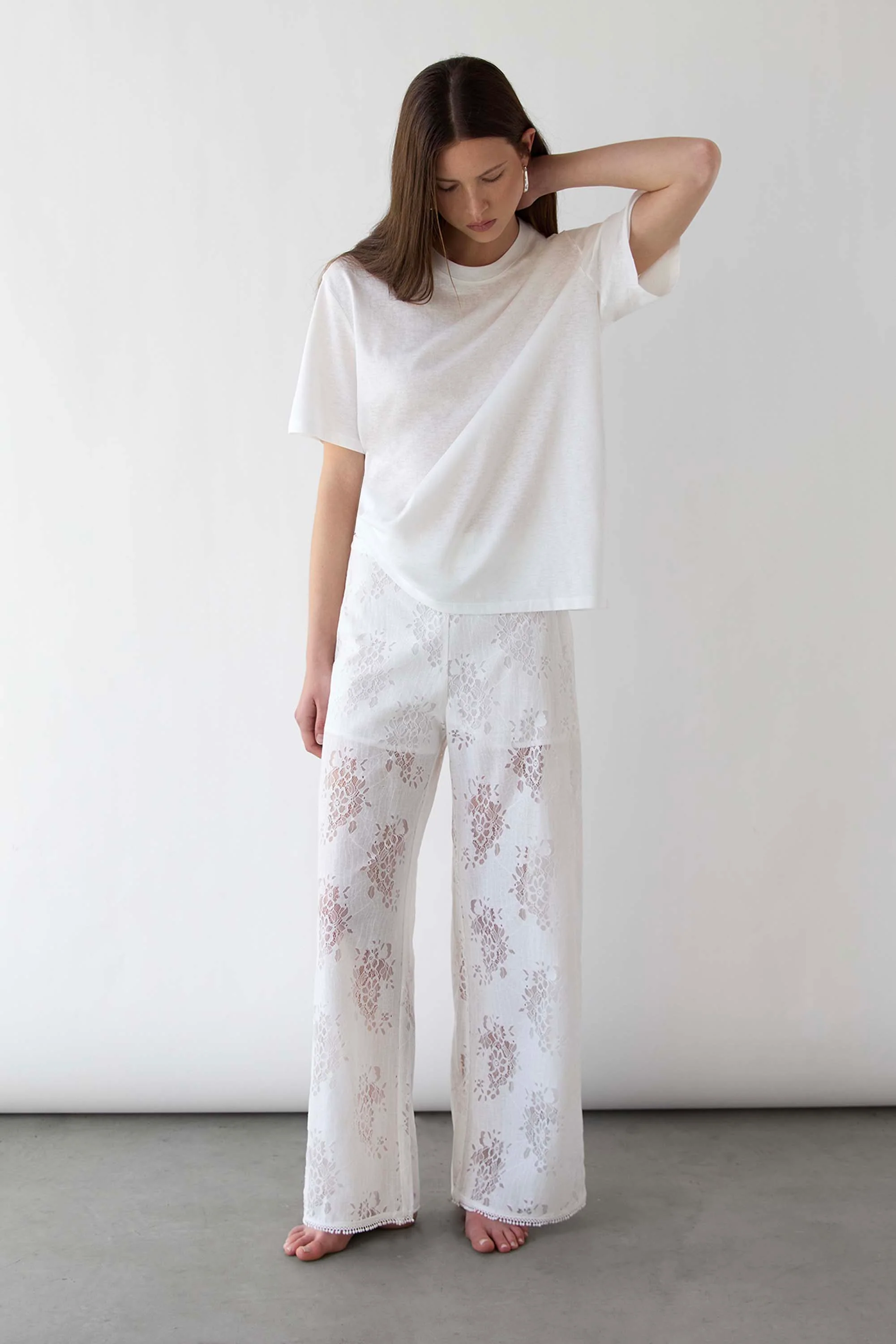 LACE WIDE LEG PANT - Image 5