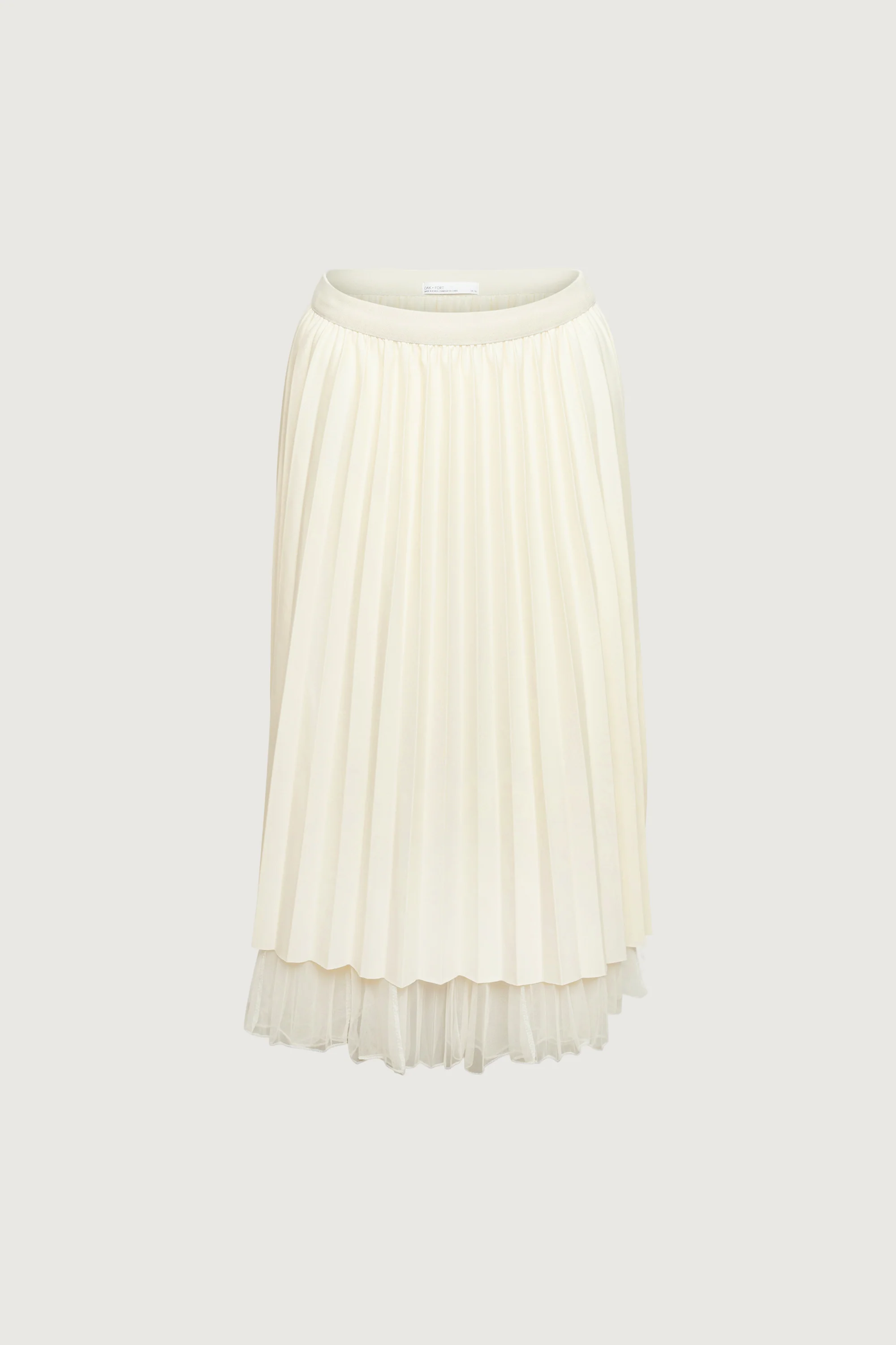 REVERSIBLE LAYERED PLEATED MIDI SKIRT - Image 6