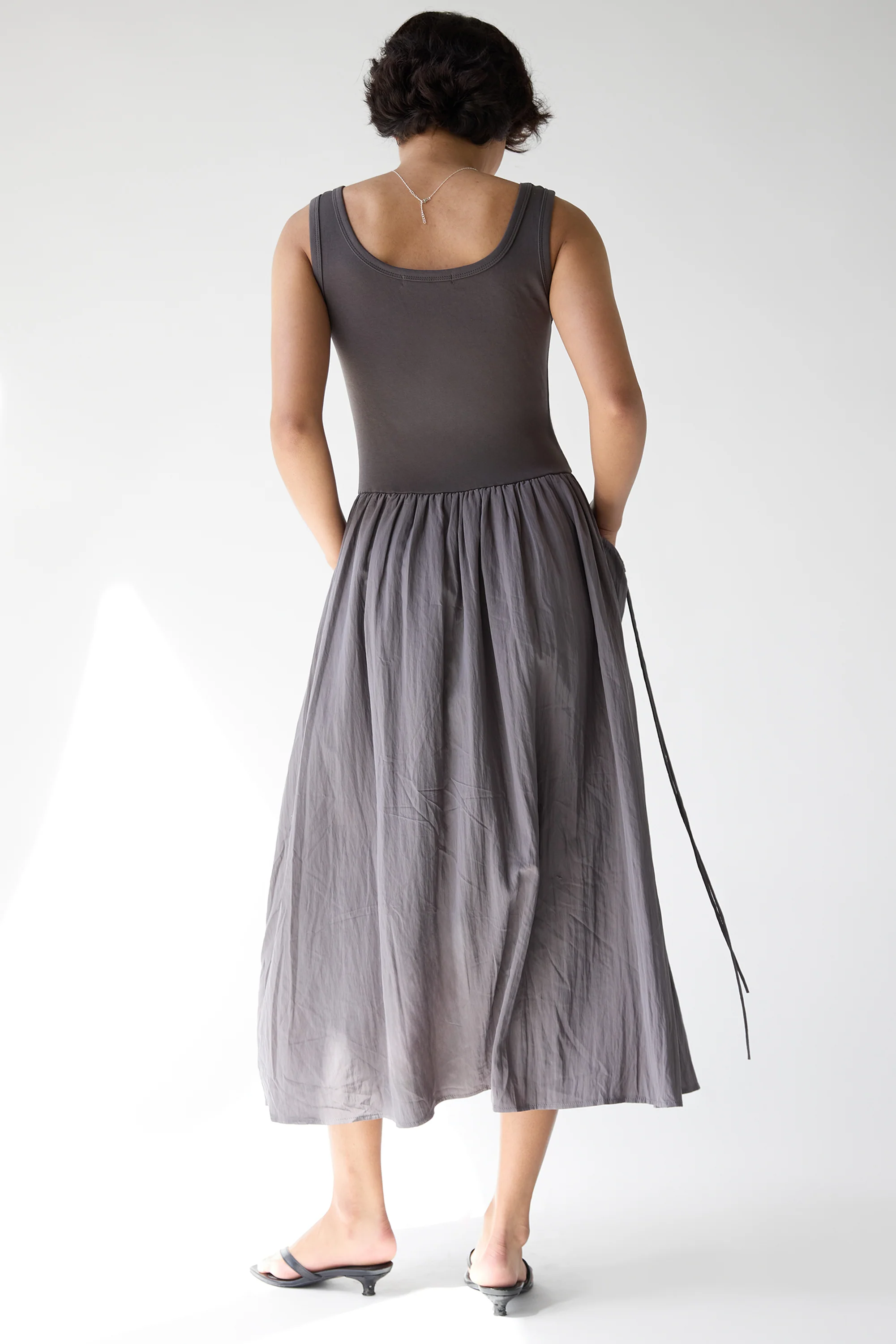 STRING POCKET MAXI DRESS - Image 4