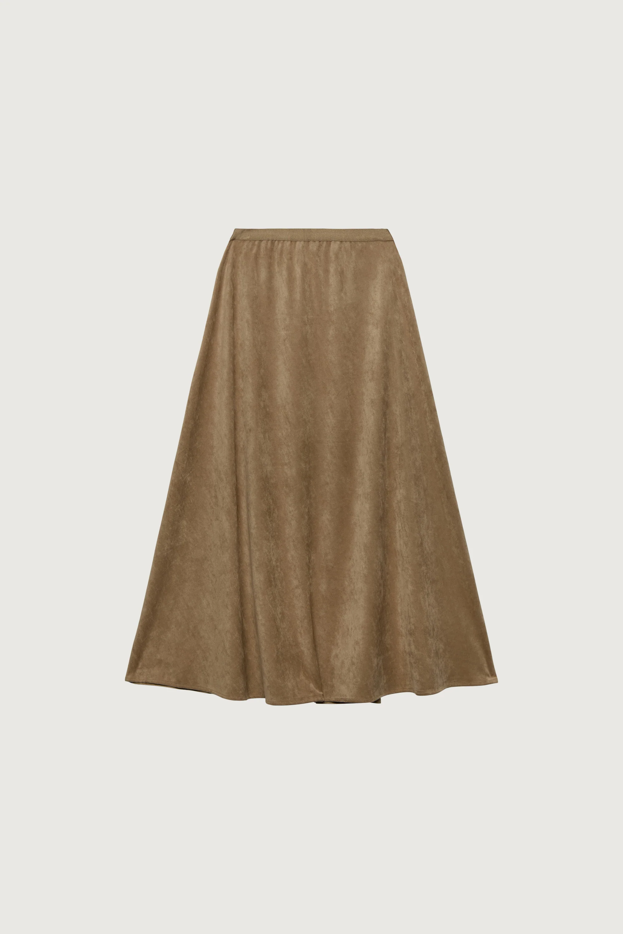 SUEDE EFFECT MIDI SKIRT - Image 5