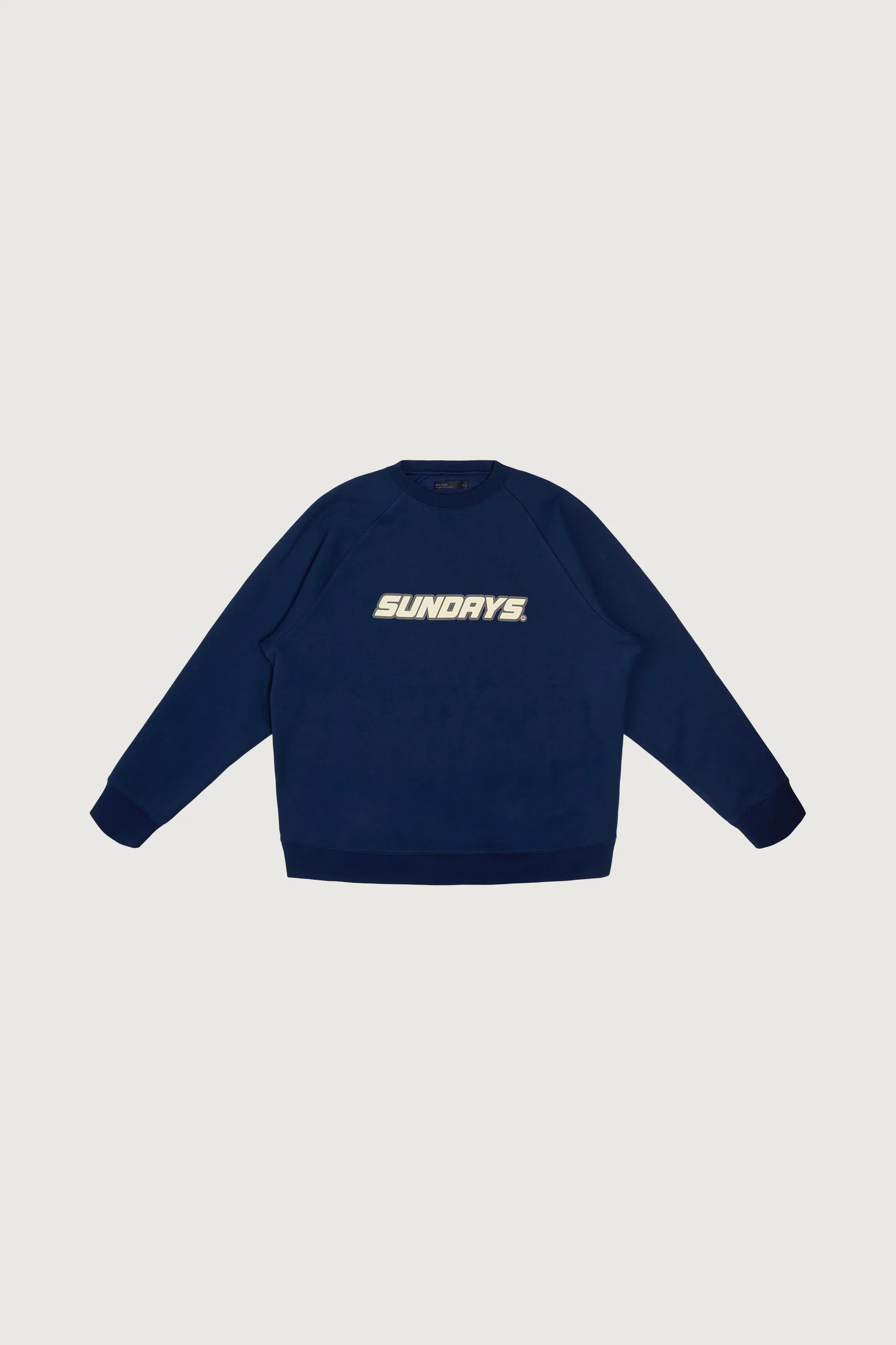 SUNDAY OVERSIZED RAGLAN CREWNECK FLEECE SWEATSHIRT
