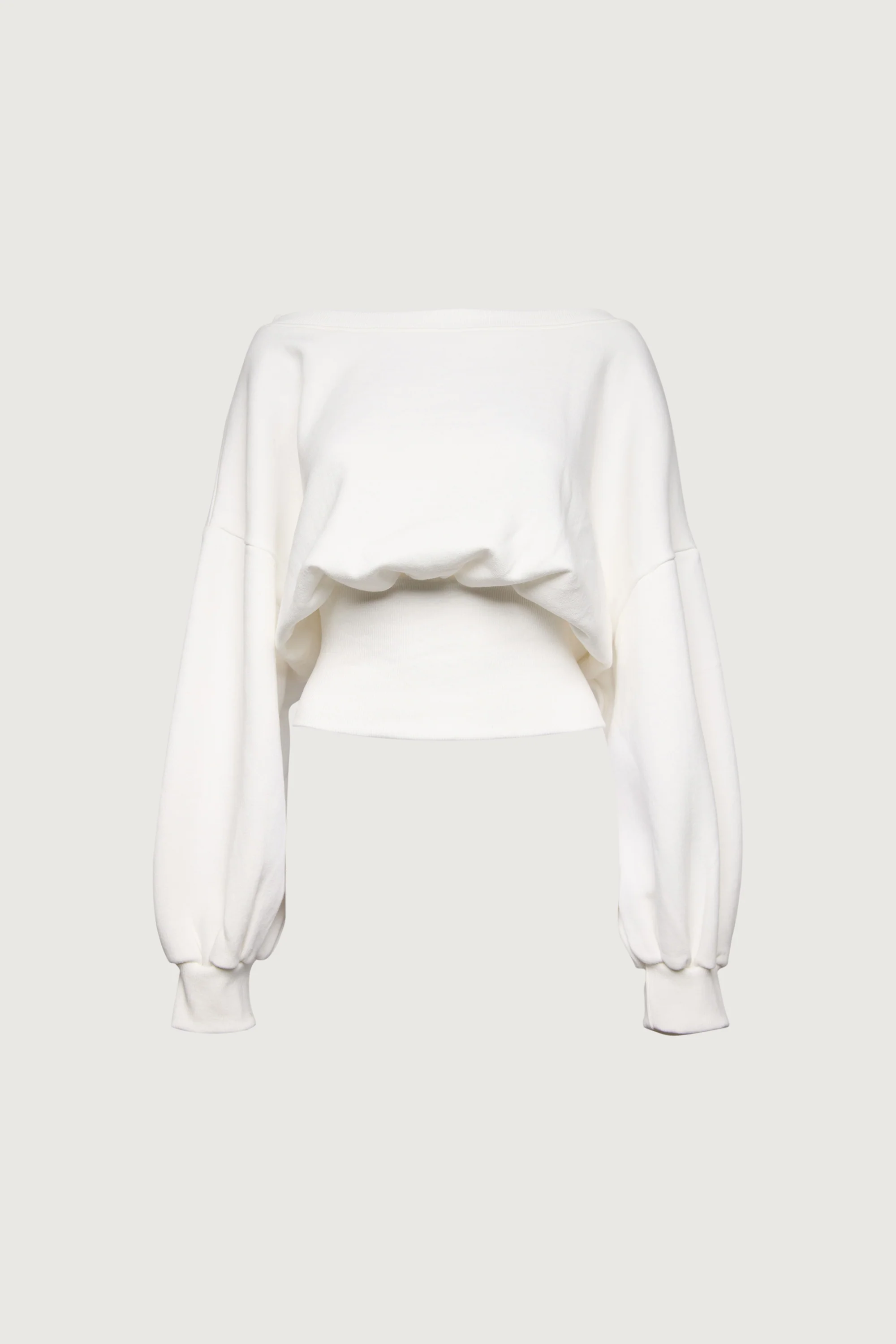 SWEATSHIRT WITH ZIP-BACK WAIST - Image 5