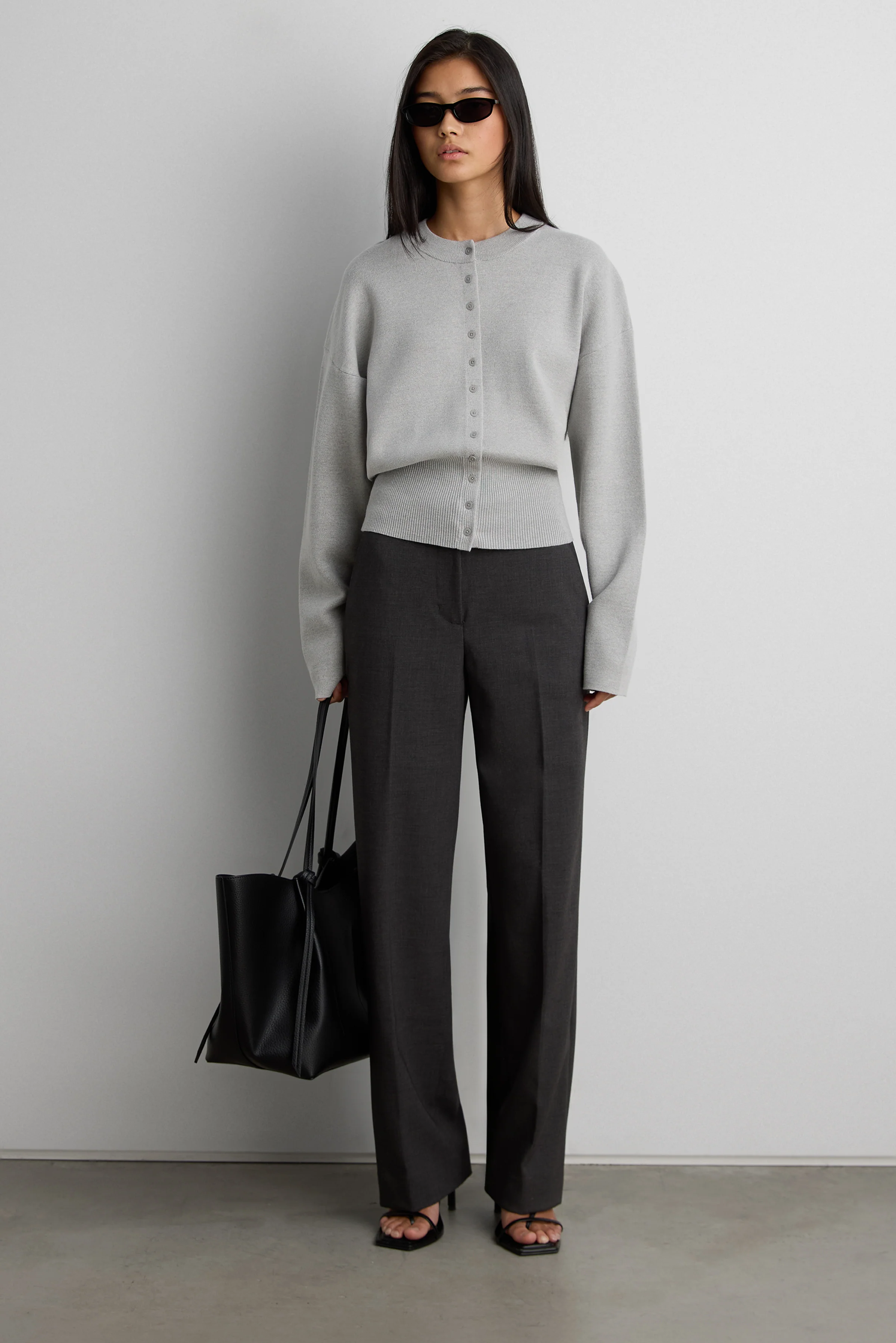 TAILORED HIGH-RISE STRAIGHT LEG PANT - Image 2
