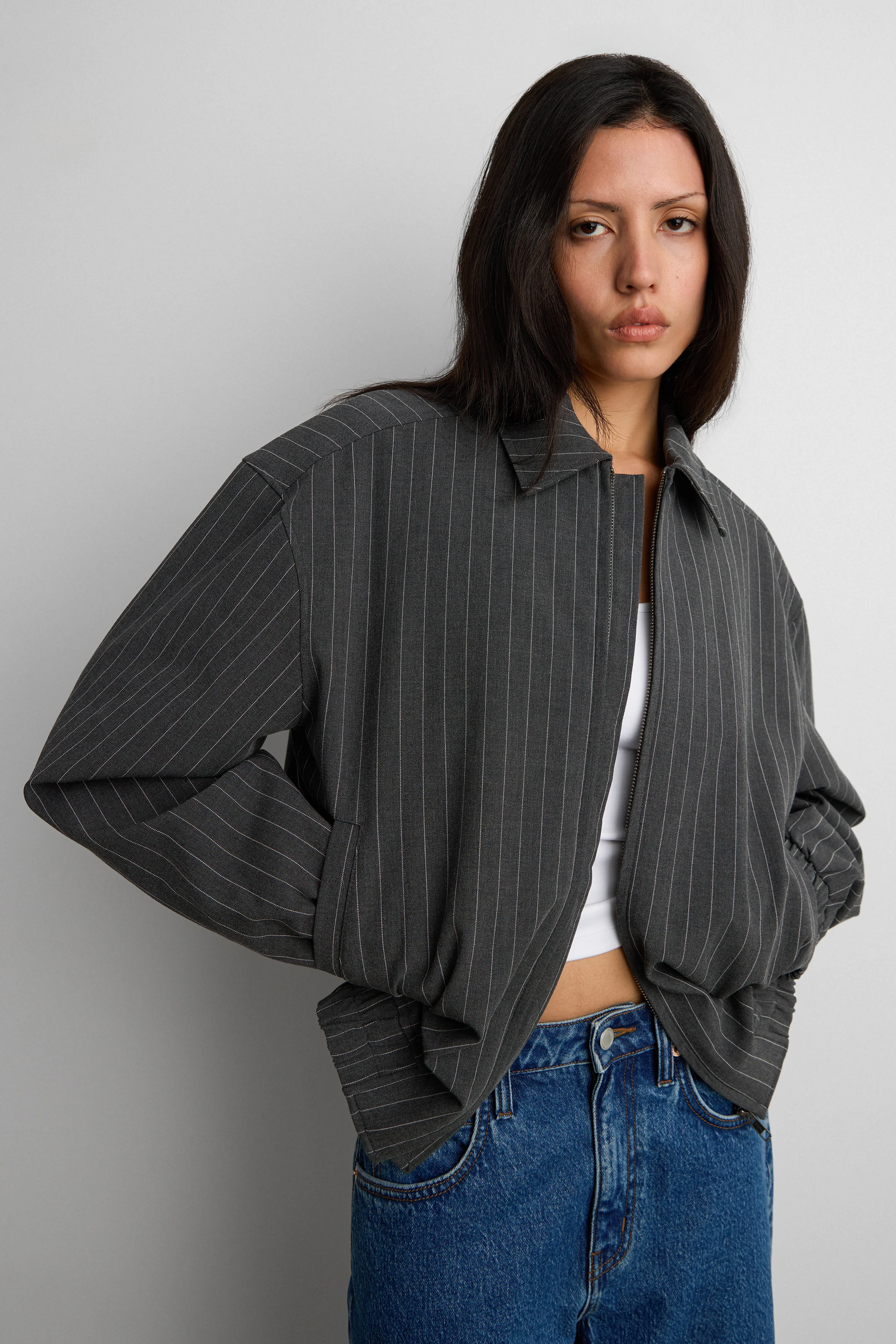 TAILORED QUILTED BOMBER JACKET - Image 6
