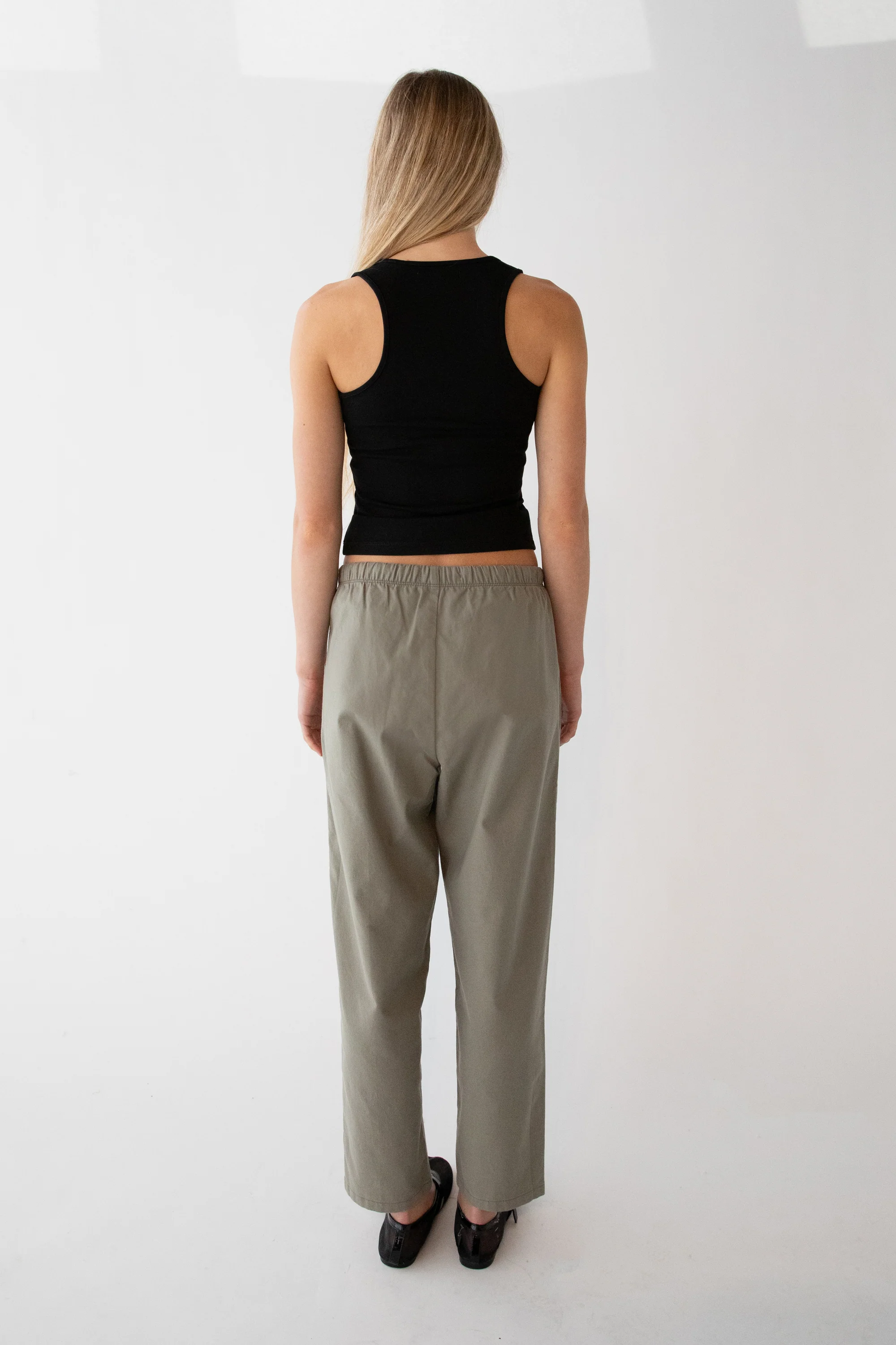 TAPERED PANT WITH DRAWSTRING WAIST - Image 4