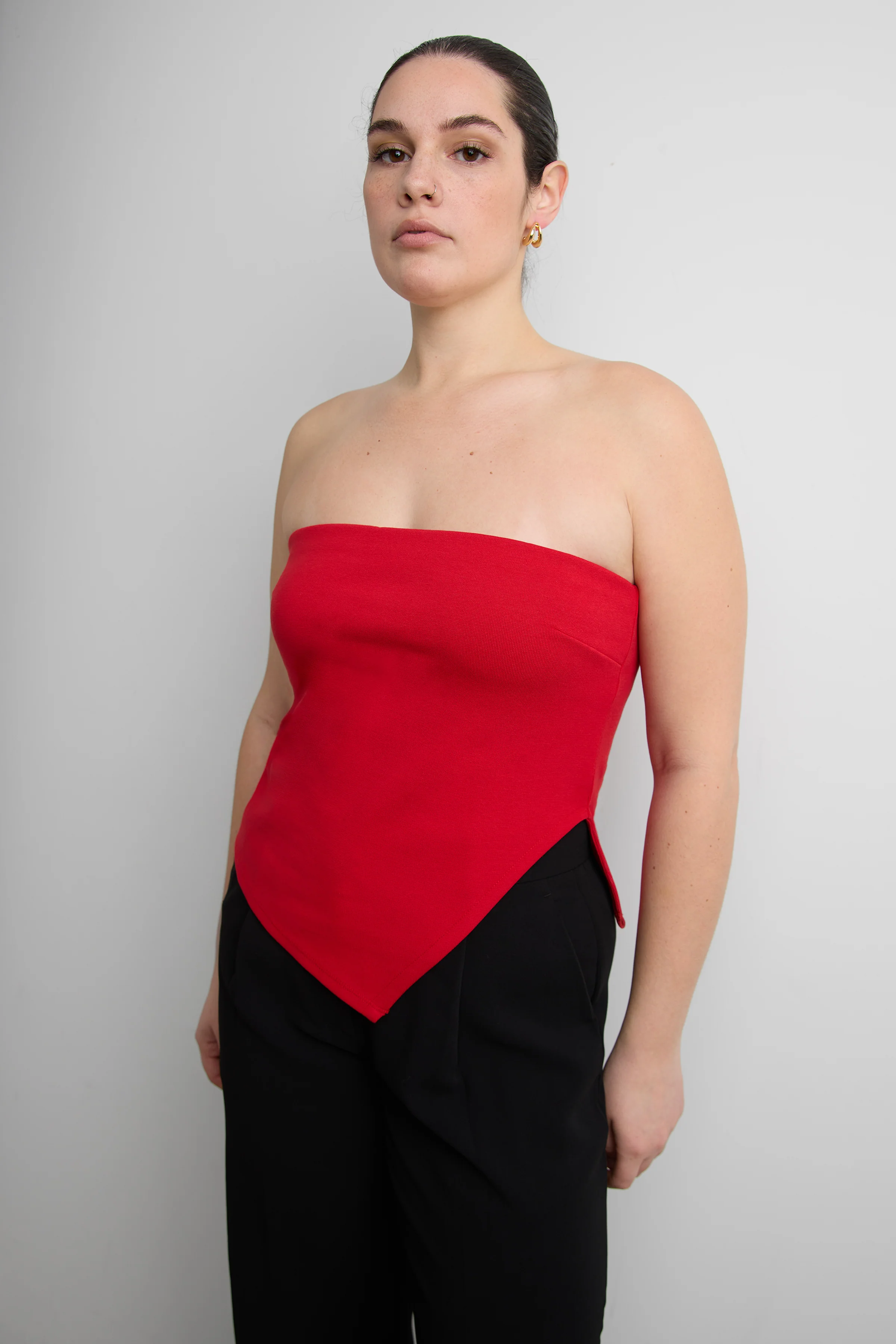 CROPPED TUBE TOP WITH SIDE SLIT - Image 8