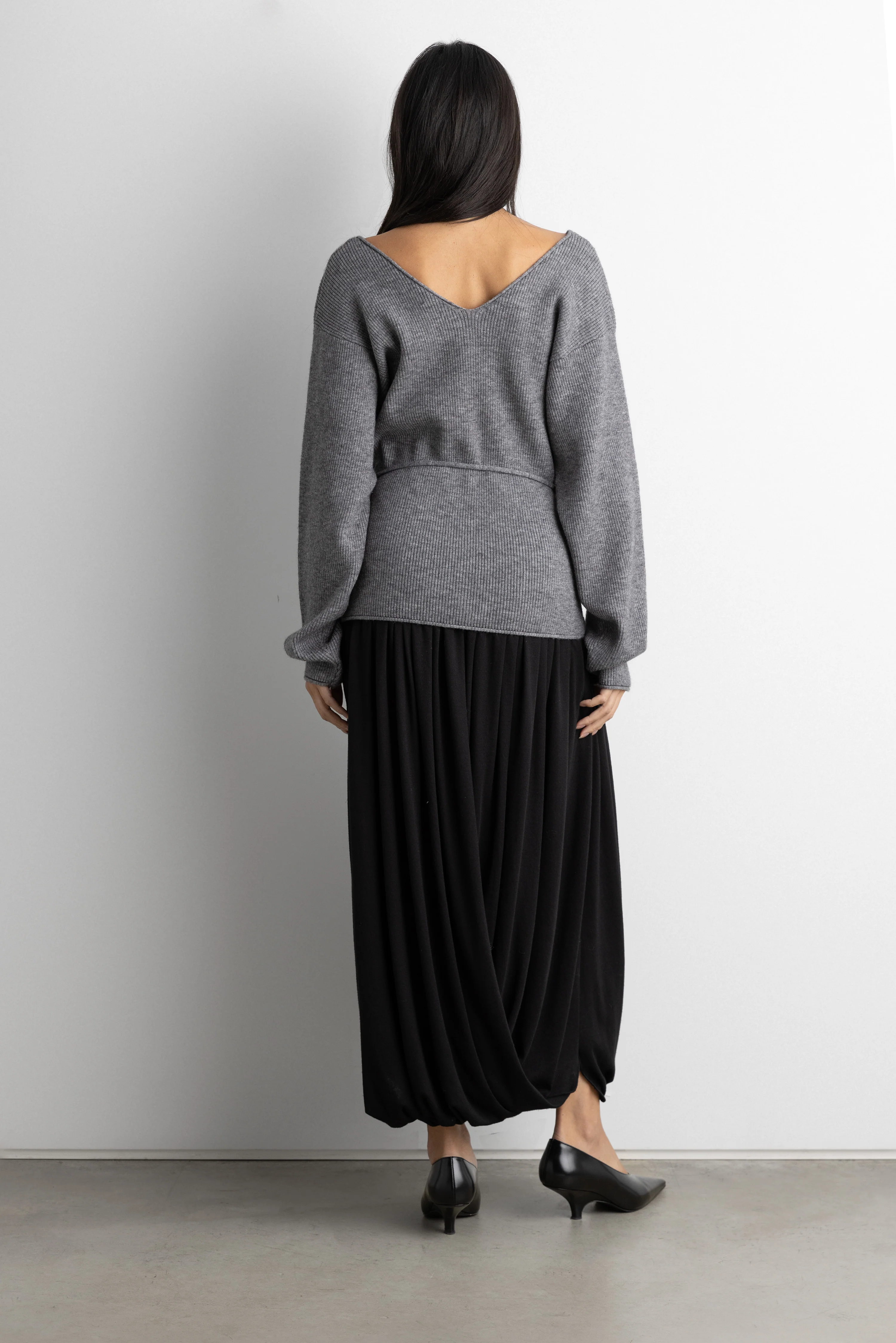 V-NECKLINE CARDIGAN WITH WAIST TIE - Image 4