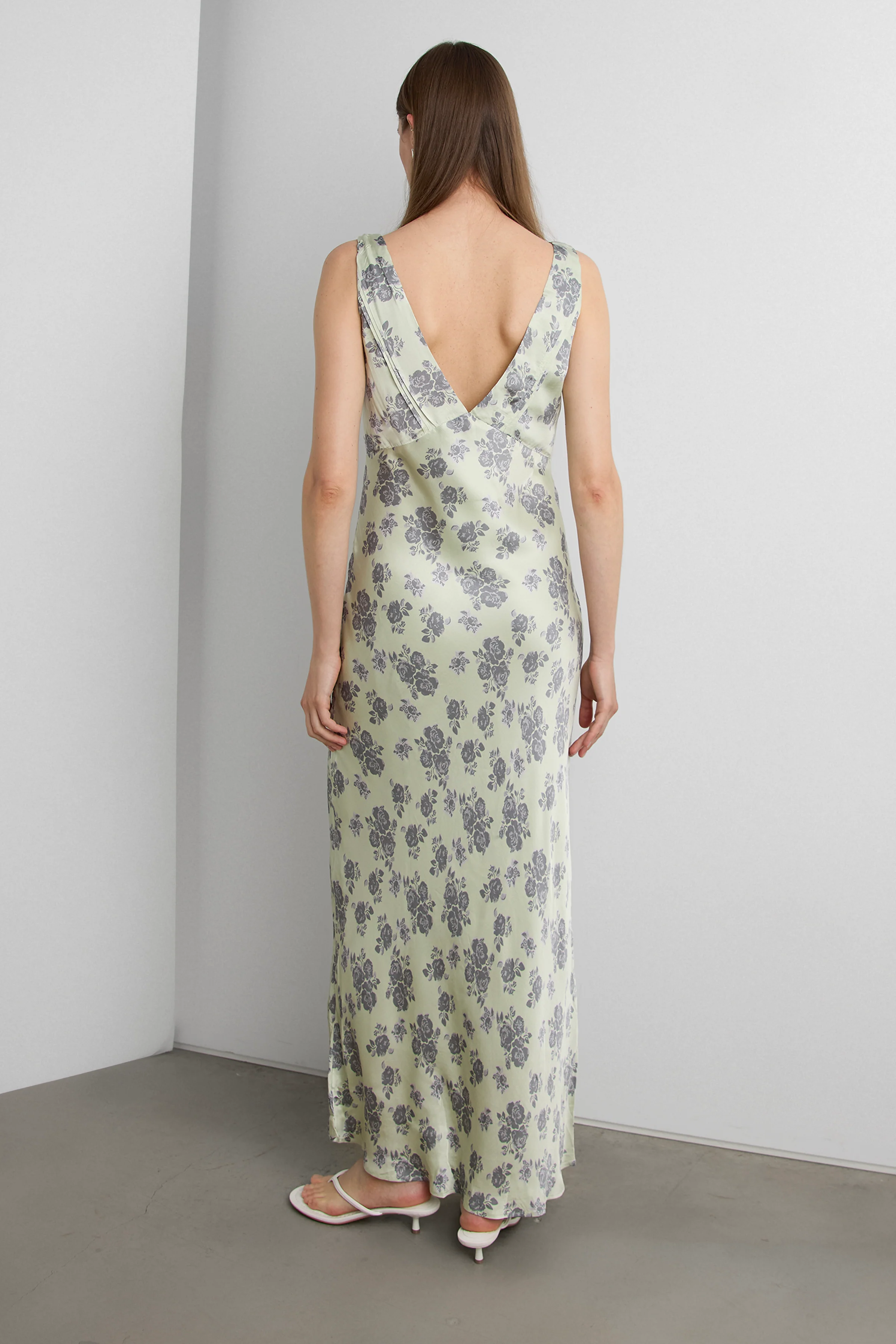 VINTAGE FLORAL MAXI DRESS - Image 4