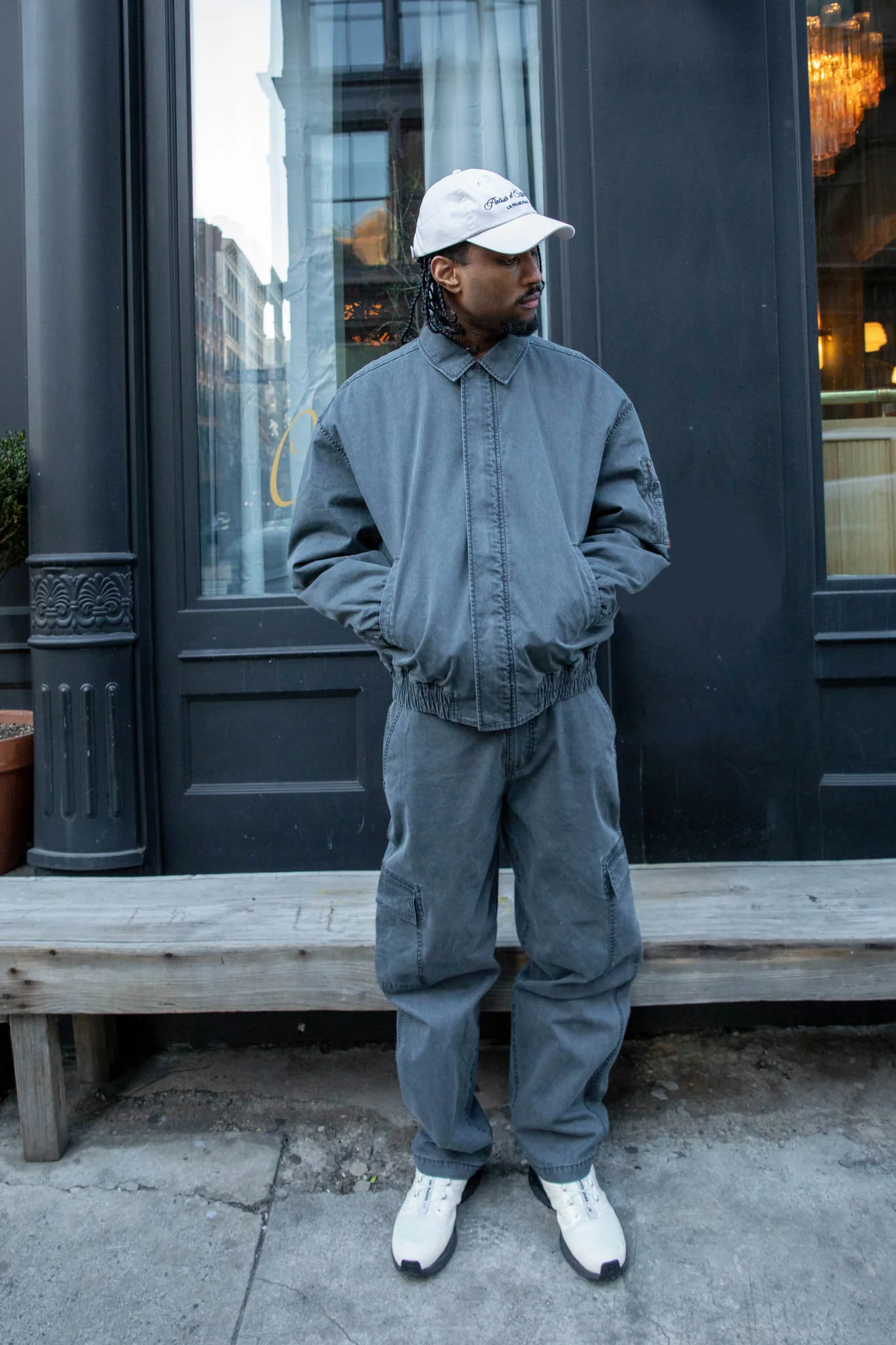 WASHED EFFECT COTTON CARGO PANT - Image 4